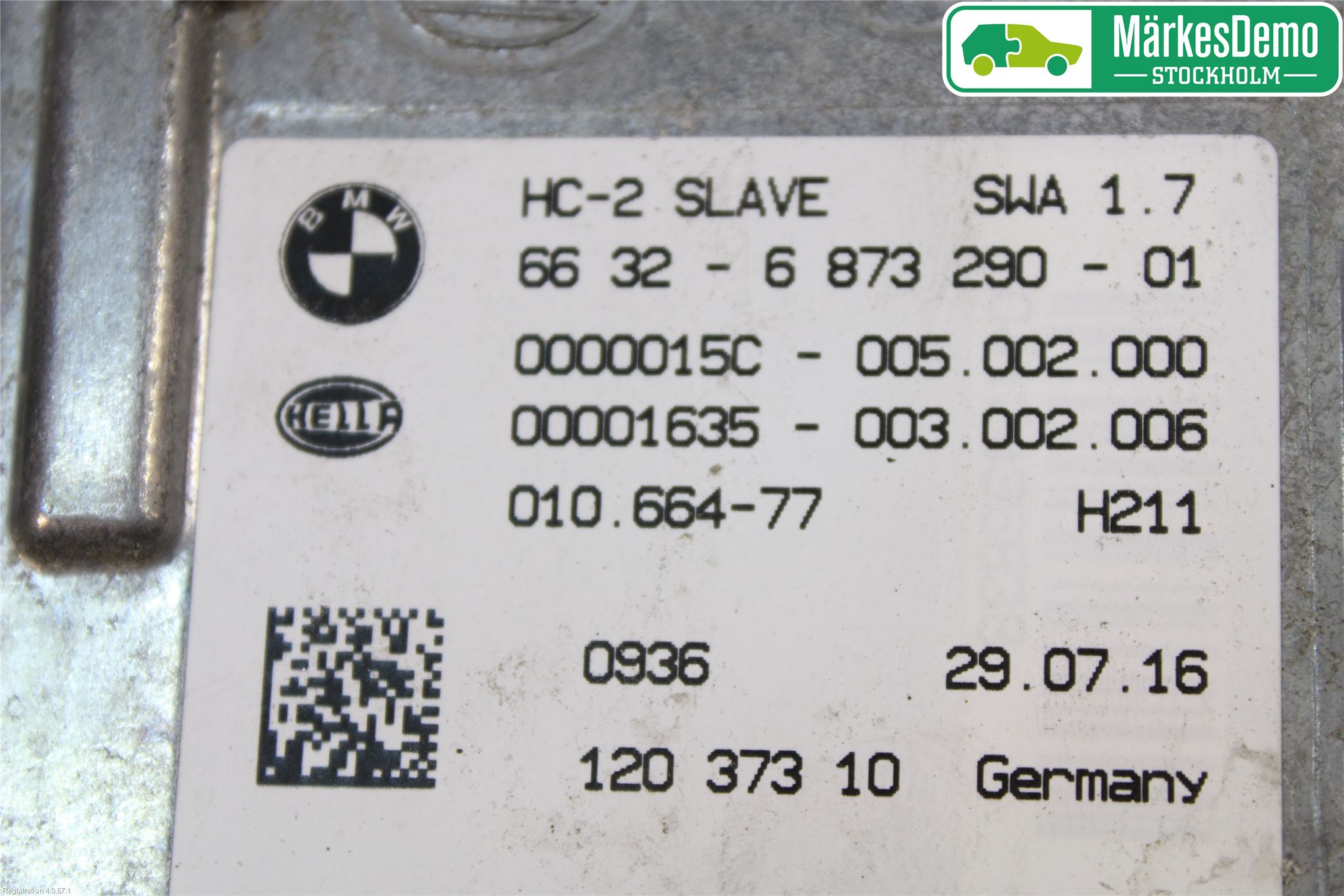 BMW X5 F15 13-18 Sensor Kollisjonsbeskyttelse