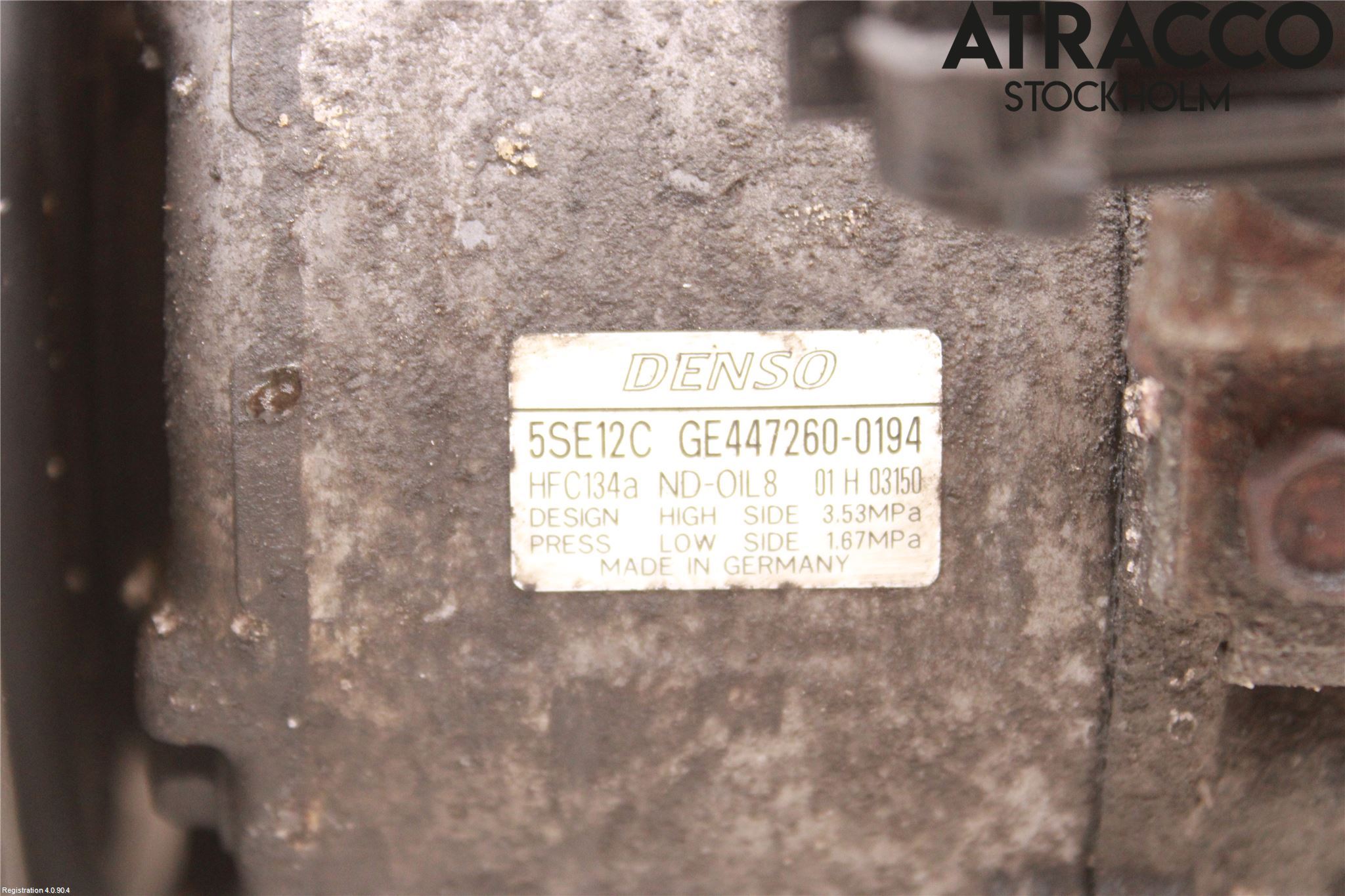 Toyota COROLLA VERSO 04-07 Varme Ac Kompressor