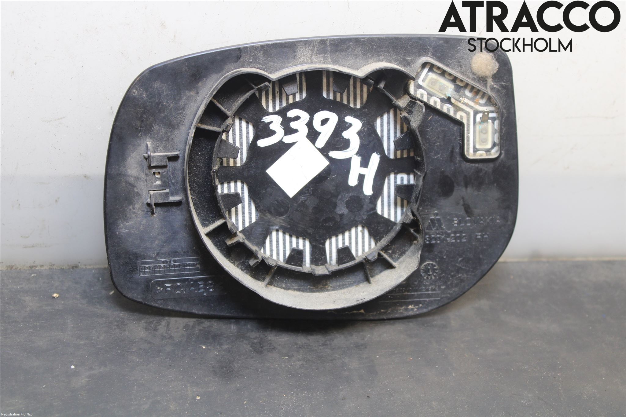 Toyota AURIS 07-09 Speil Glass H