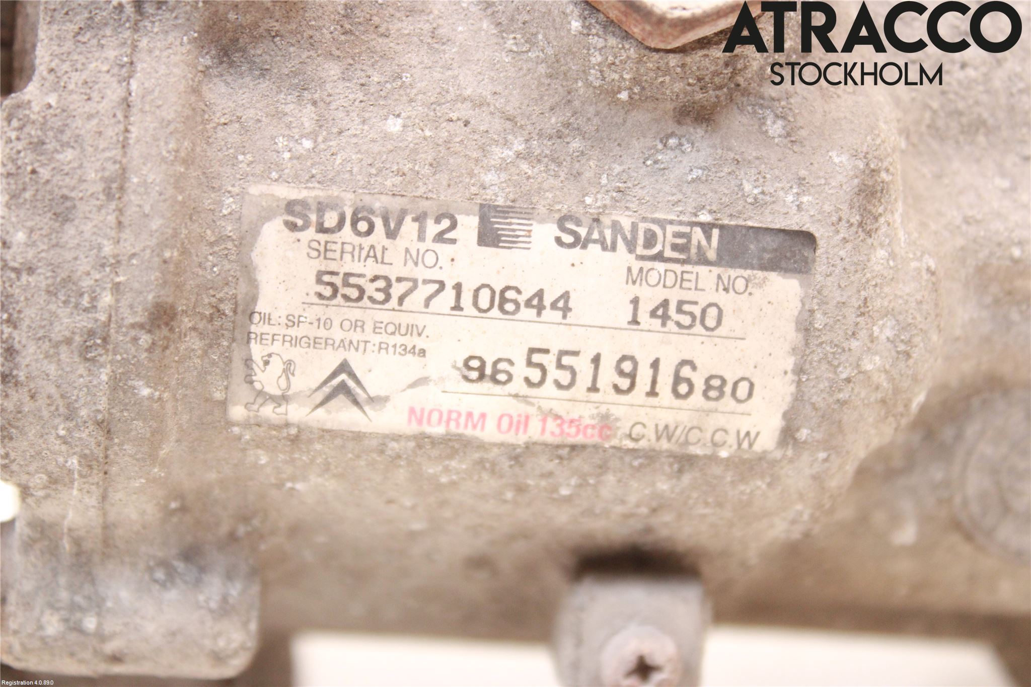 Citroen C3 05-10 Varme Ac Kompressor