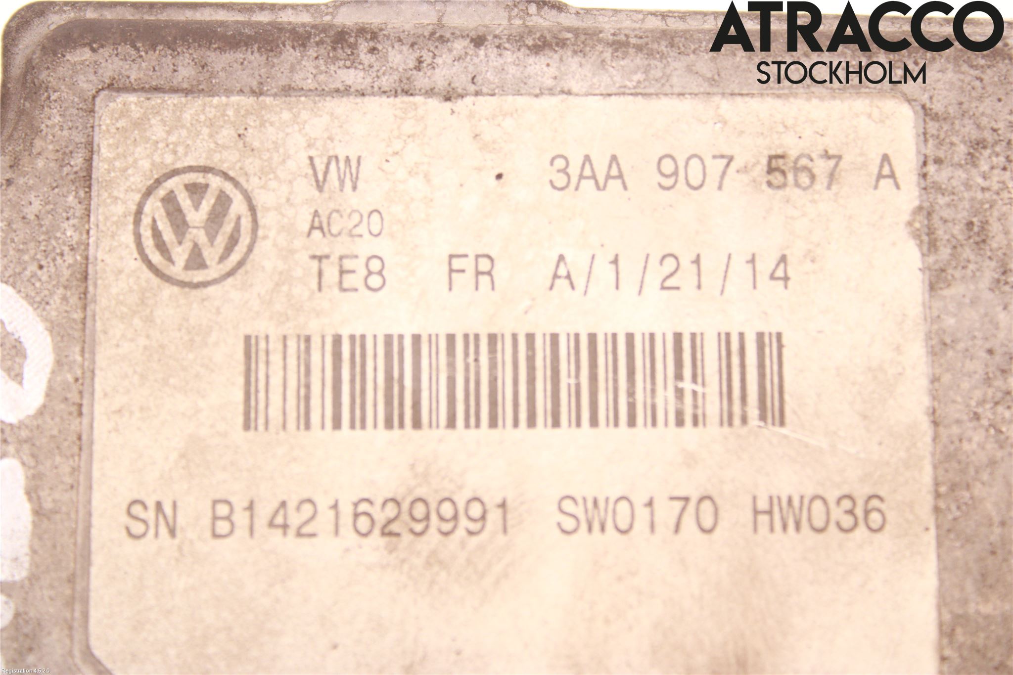 Volkswagen VW PASSAT 11-14 Sensor Fartsbegrensning