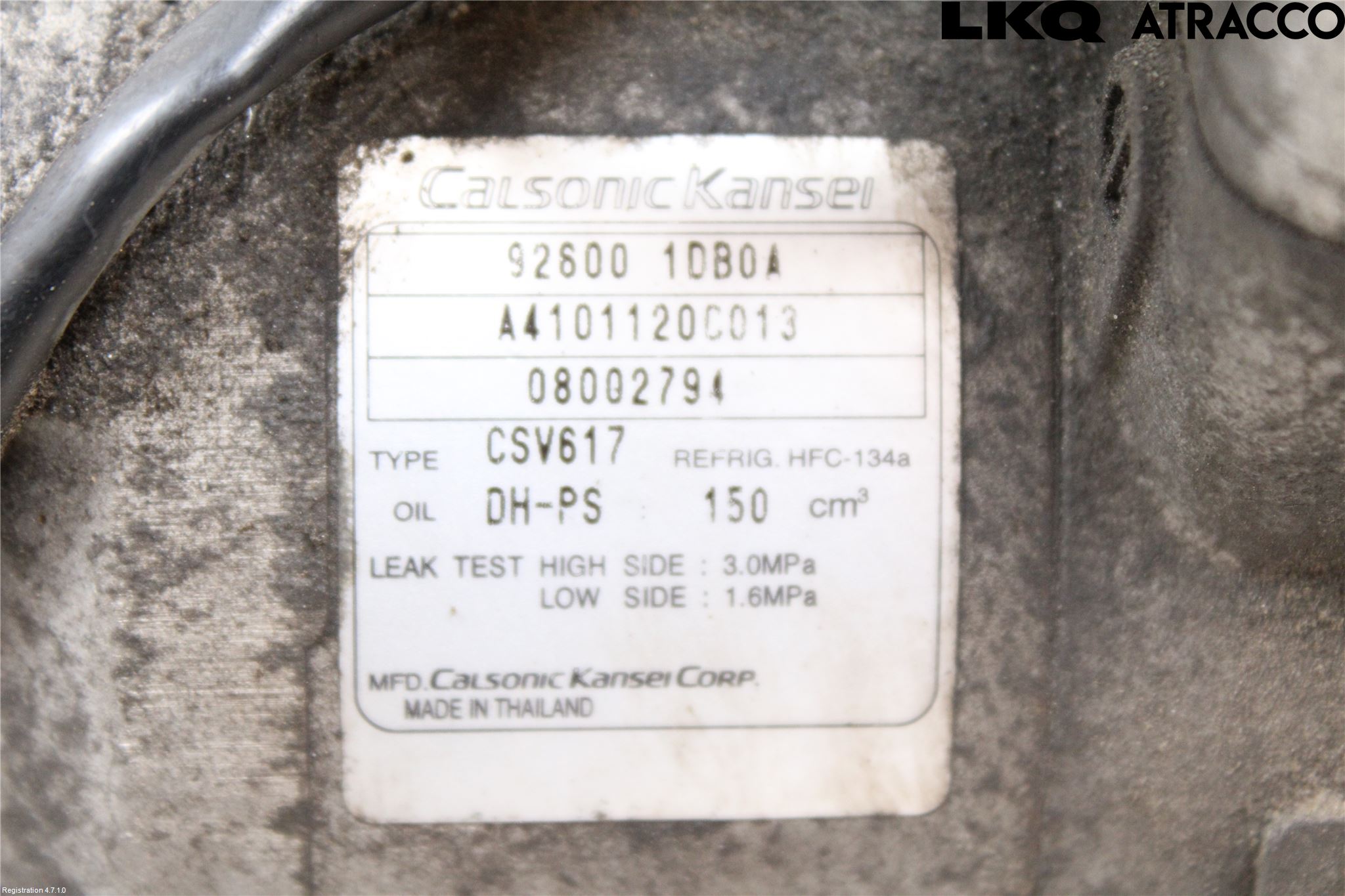 Nissan QASHQAI   07-10 Varme Ac Kompressor