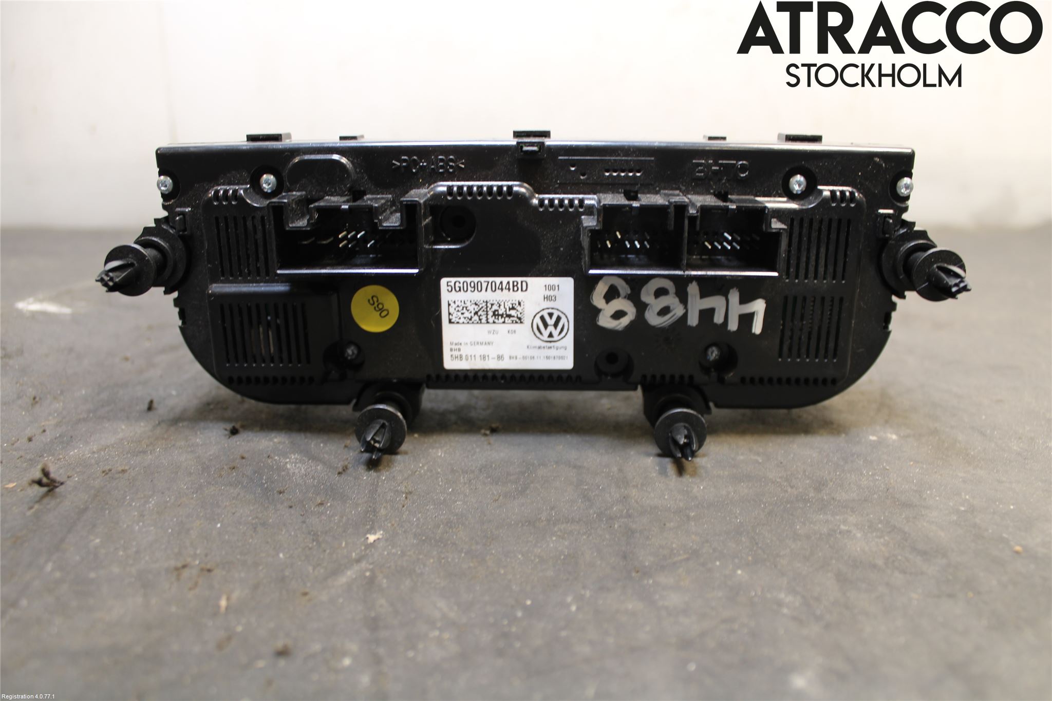 Volkswagen VW GOLF / E-GOLF VII 13-20 Varme Ac Betjening-Display