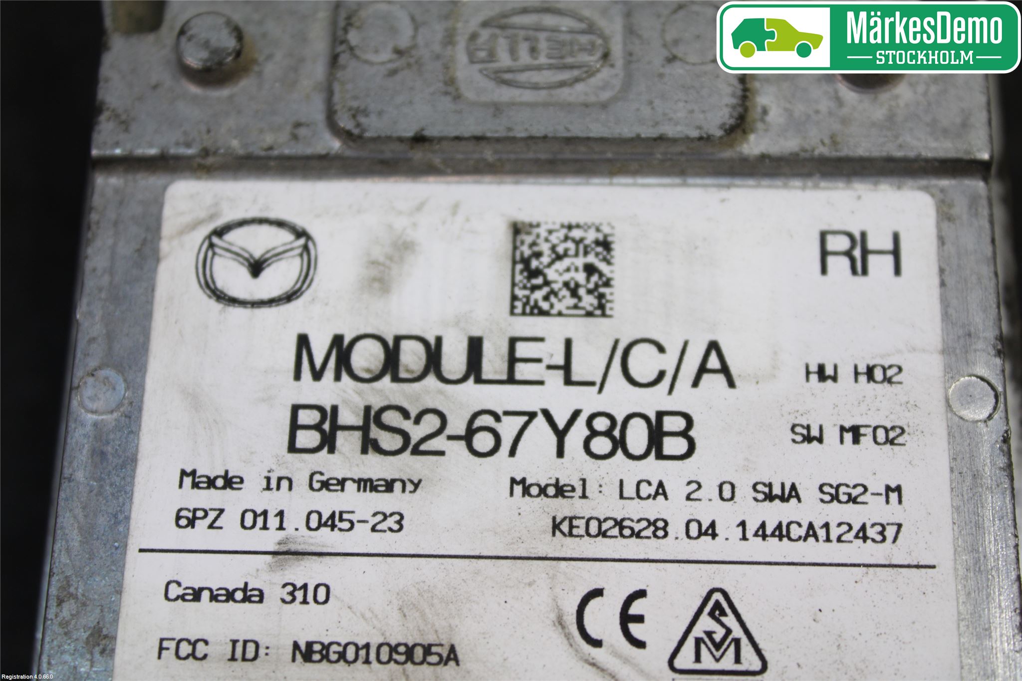 Mazda 3 III 14-19 Sensor Kollisjonsbeskyttelse