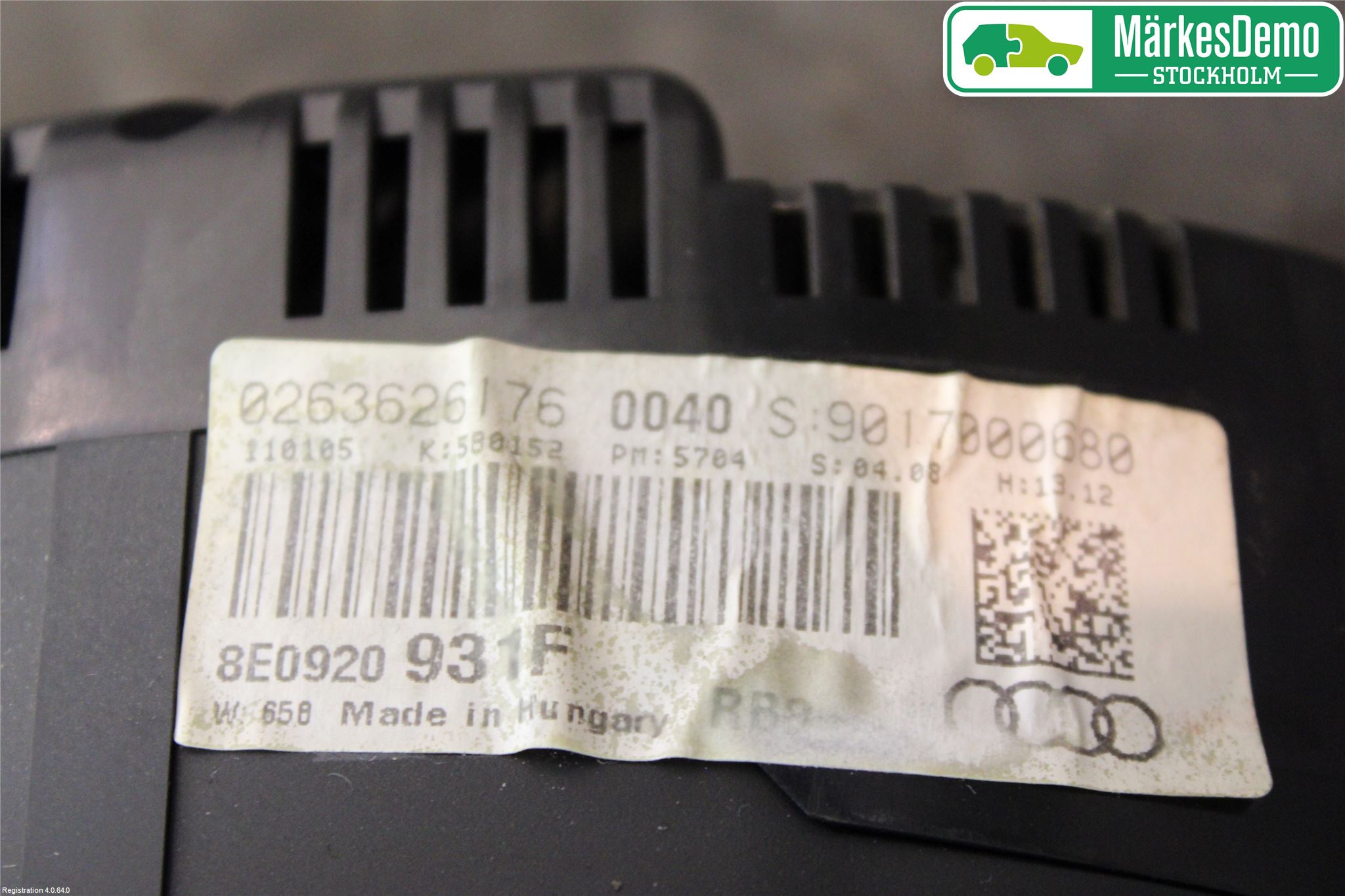 Audi A4/S4 05-07 Instr Kombinert