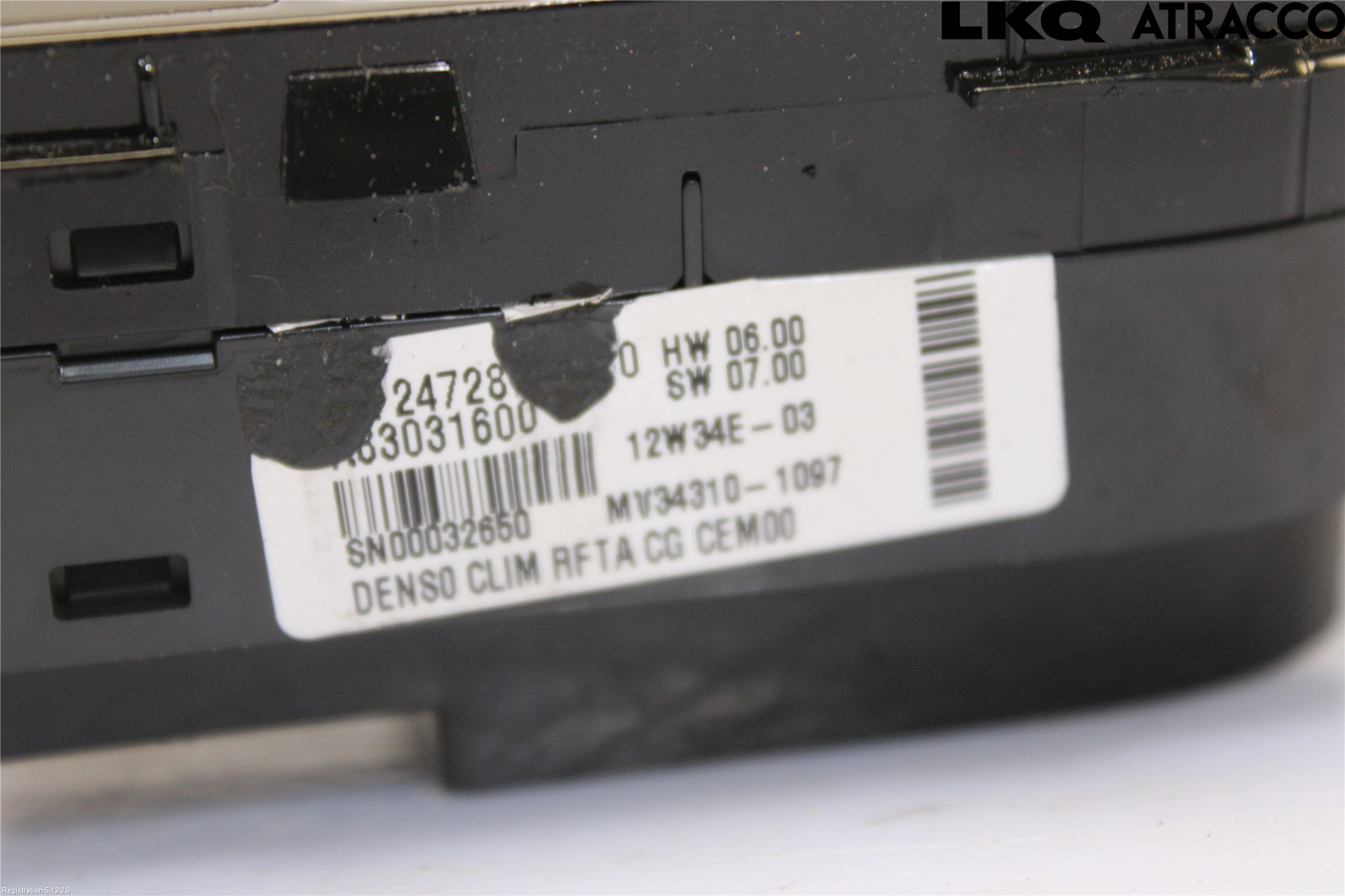 Citroen C4 GRAND PICASSO 07-13 Varme Ac Betjening-Display