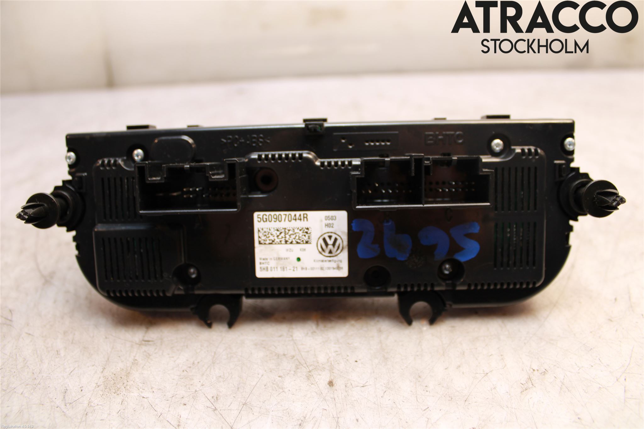 Volkswagen VW GOLF / E-GOLF VII 13-20 Varme Ac Betjening-Display