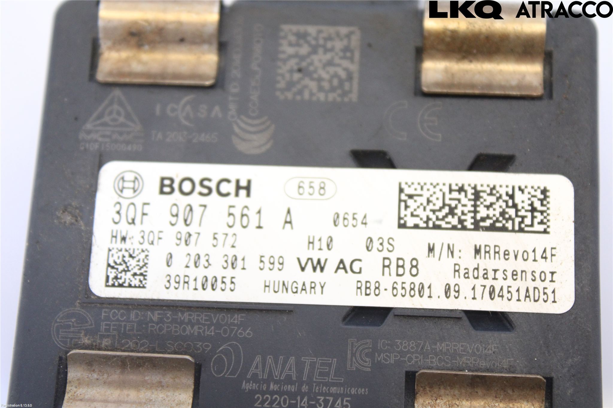Volkswagen VW GOLF / E-GOLF VII 13-20 Sensor Fartsbegrensning