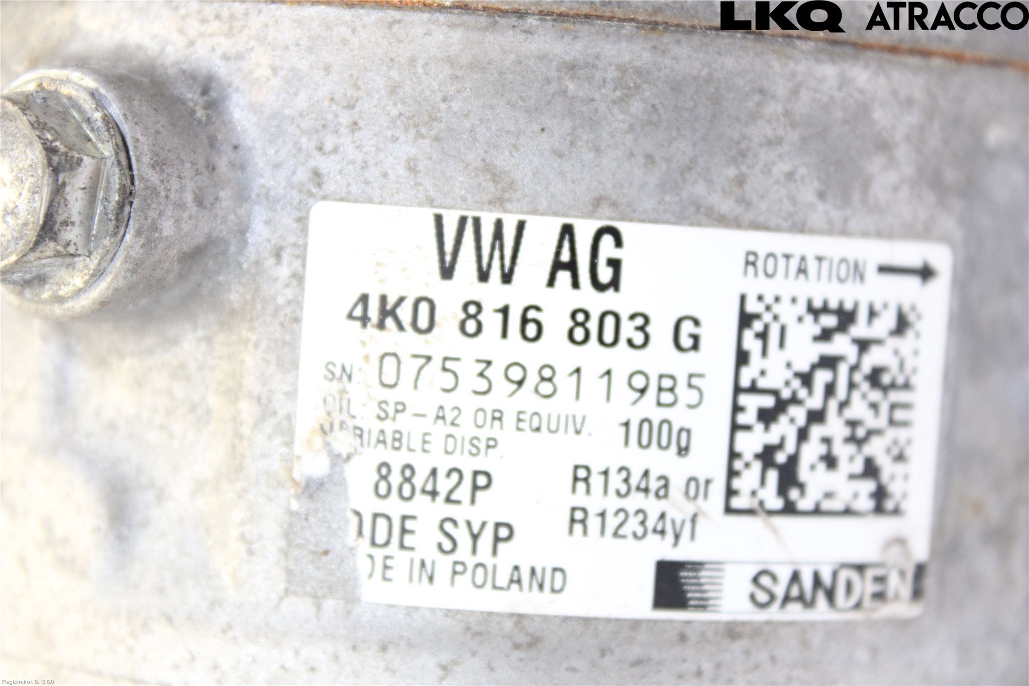 Audi A6 F2/C8 19- Varme Ac Kompressor