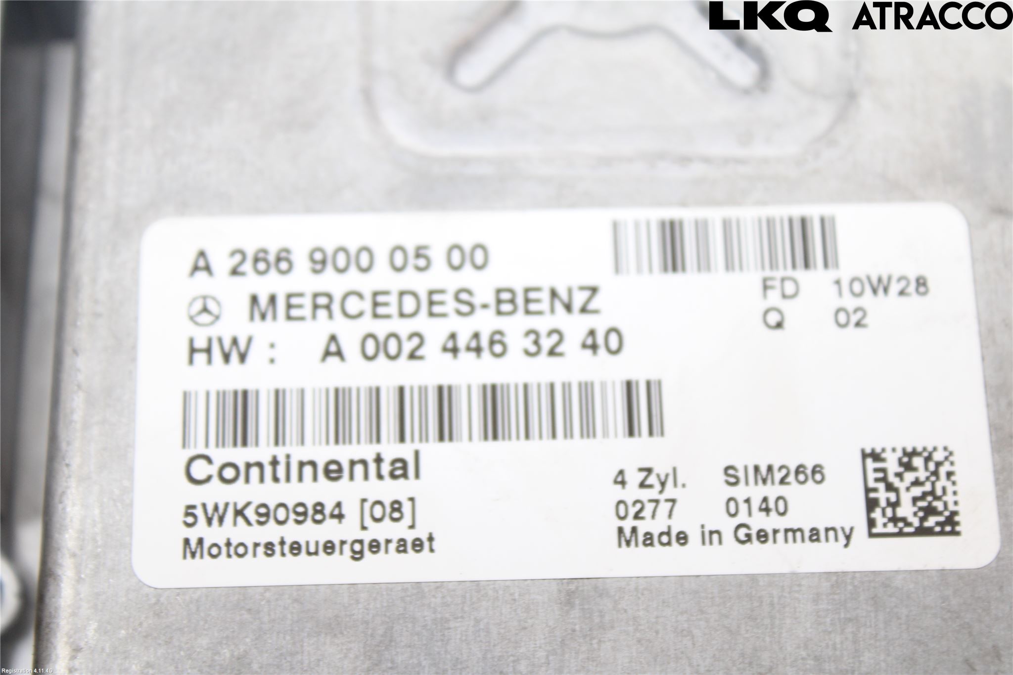 Mercedes-Benz MB B-KLASS (W245) 05-12 Styreenhet Innsprøytning