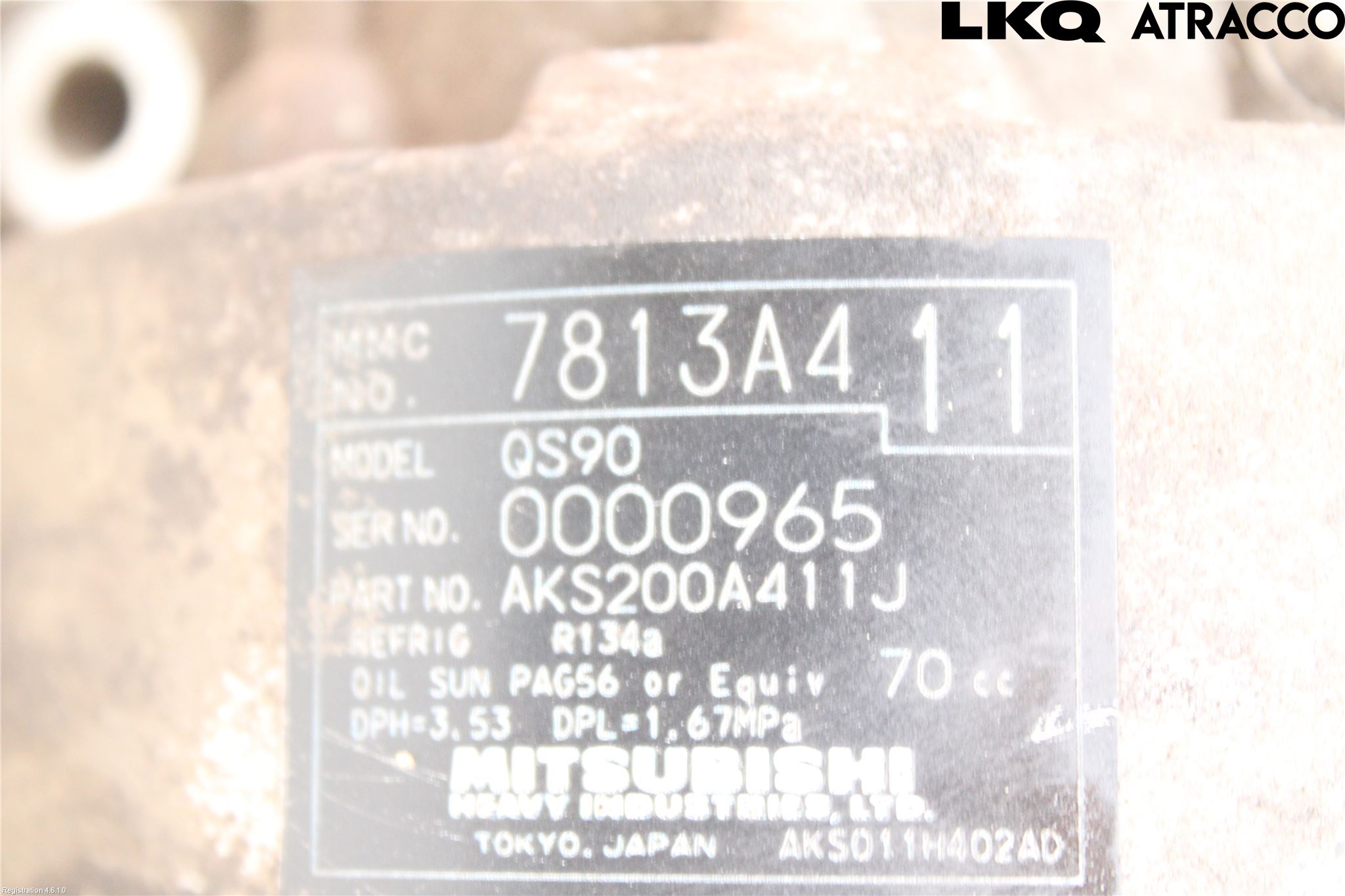 Mitsubishi ASX 10-22 Varme Ac Kompressor