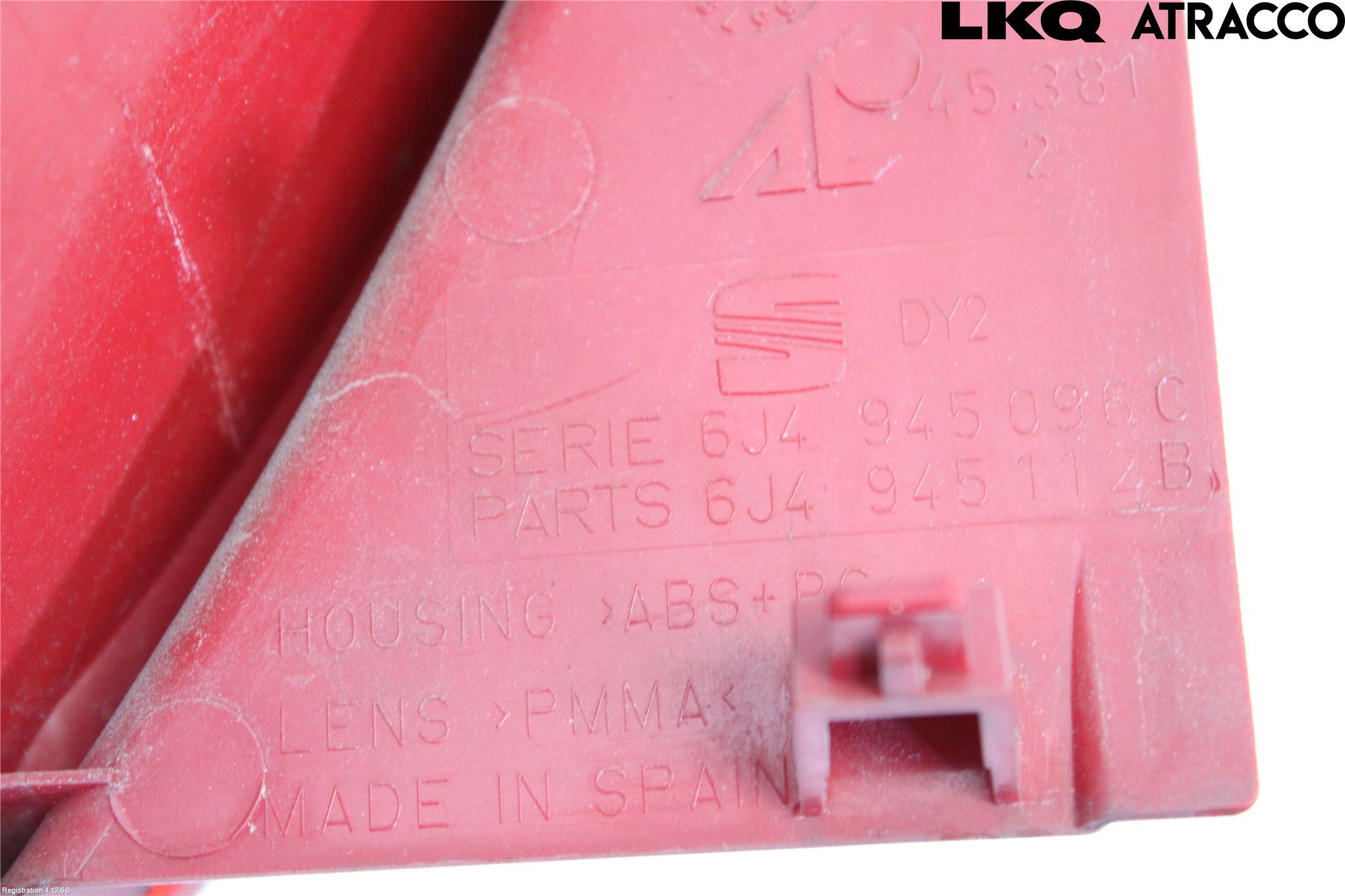 Seat IBIZA IV 08-16 Baklykt Venstre Glass