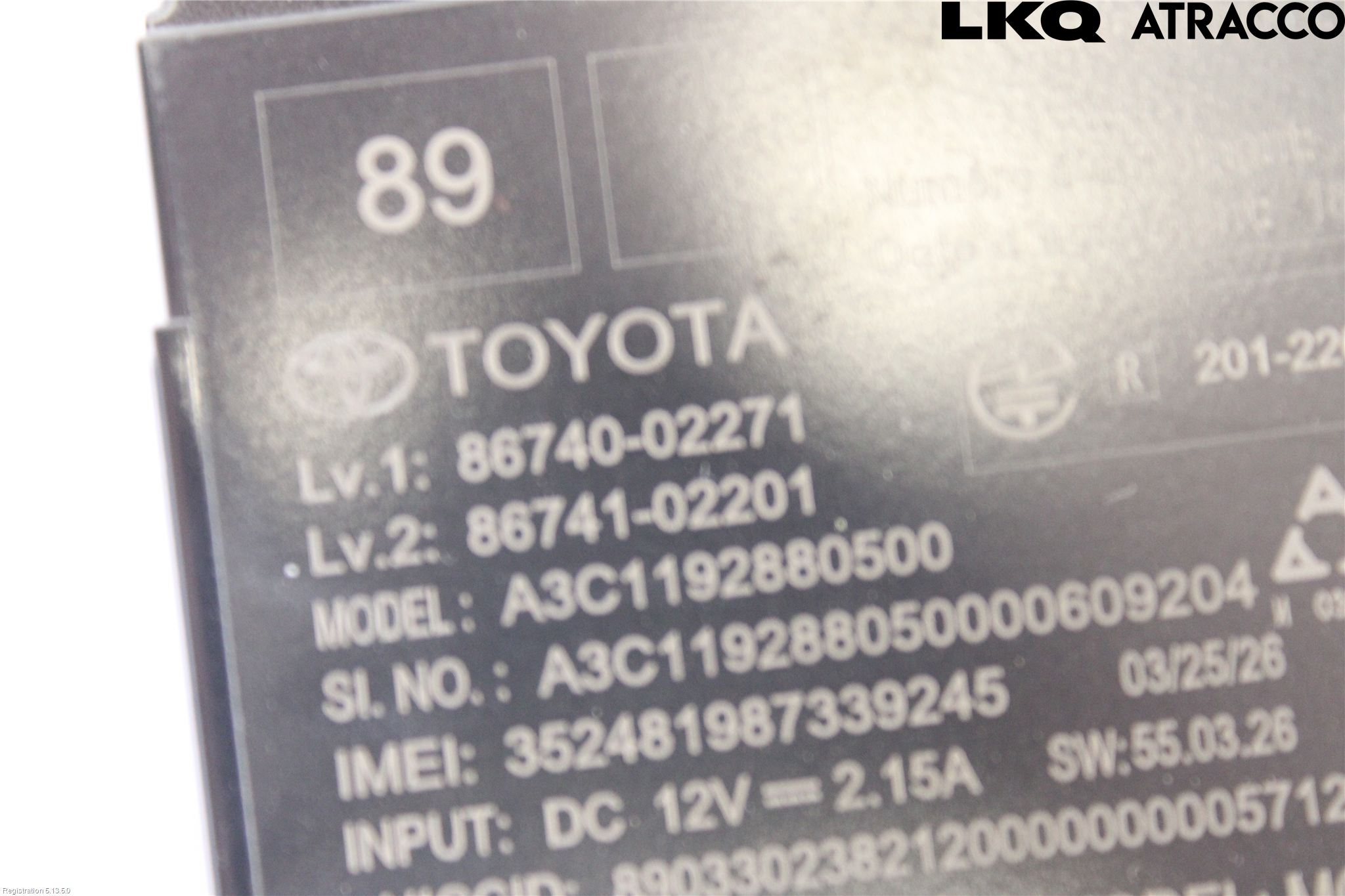 Toyota YARIS XP21 20- Styreenhet Øvrig
