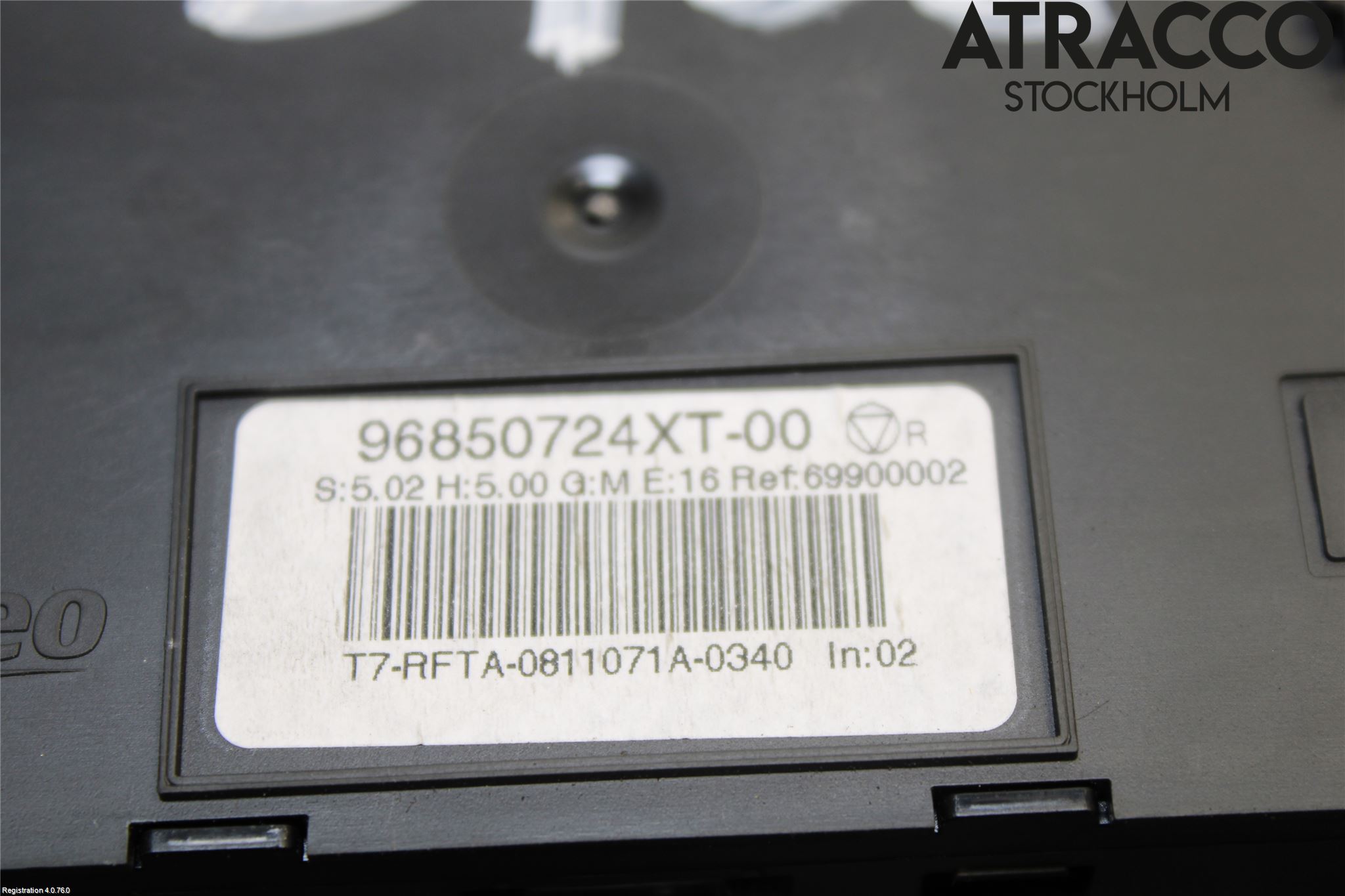 Peugeot 308 08-13 Varme Ac Betjening-Display