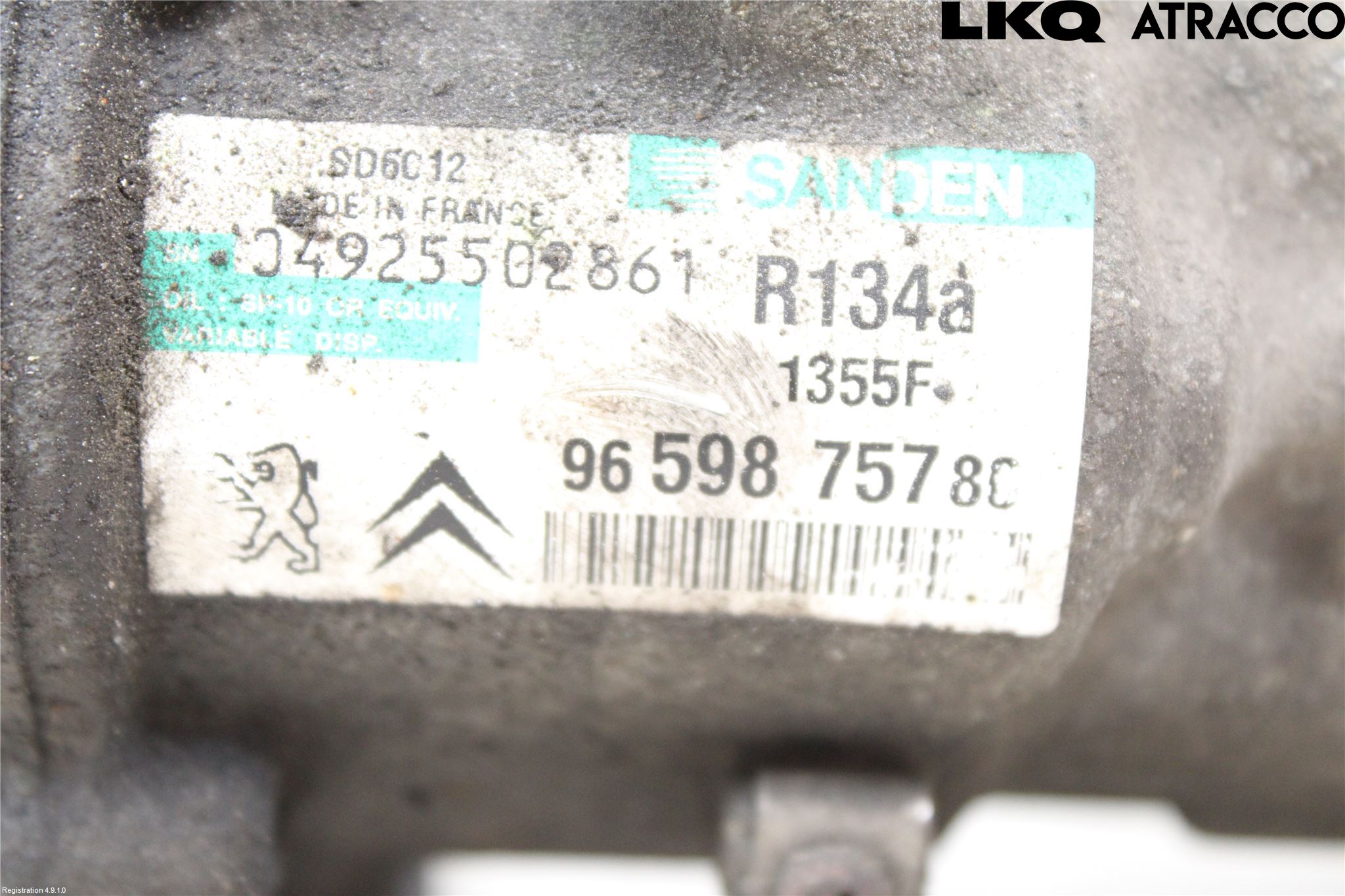 Peugeot 207 Varme Ac Kompressor