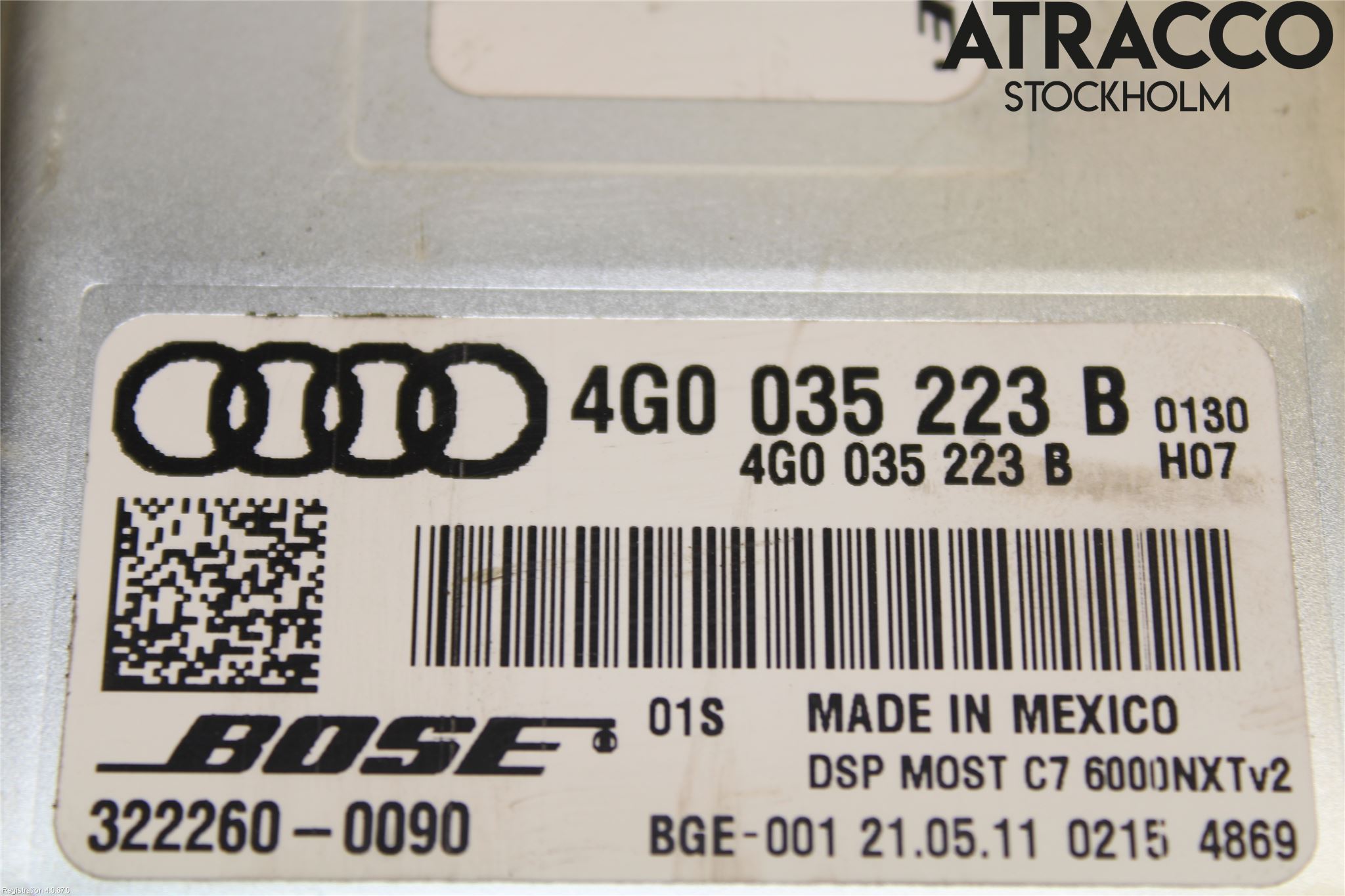 Audi A6/S6 4G 11-18 Stereo Forsterker