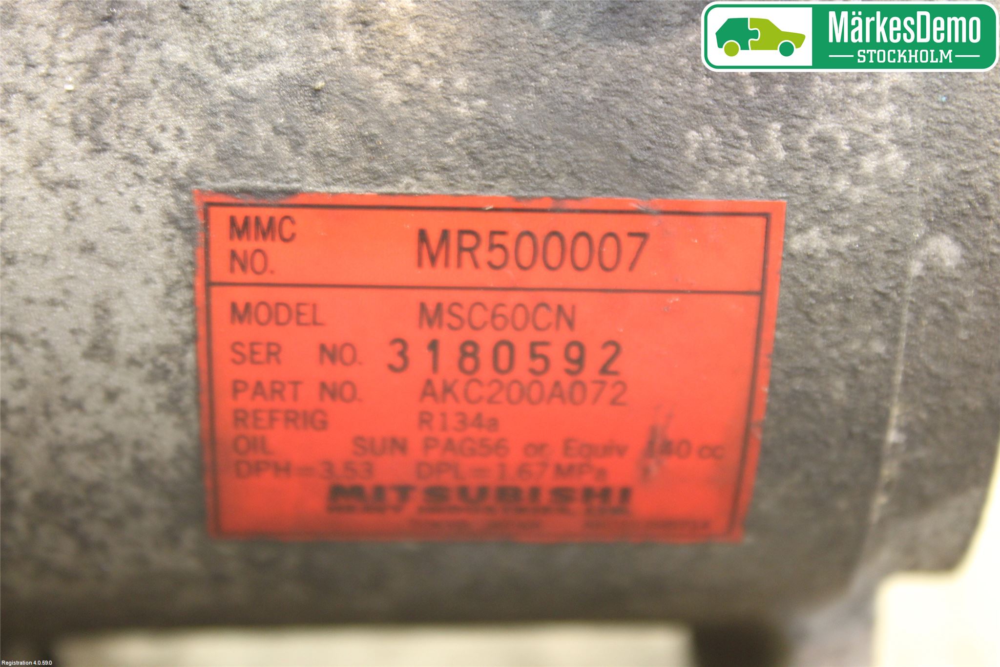 Mitsubishi CARISMA 00-04 Varme Ac Kompressor