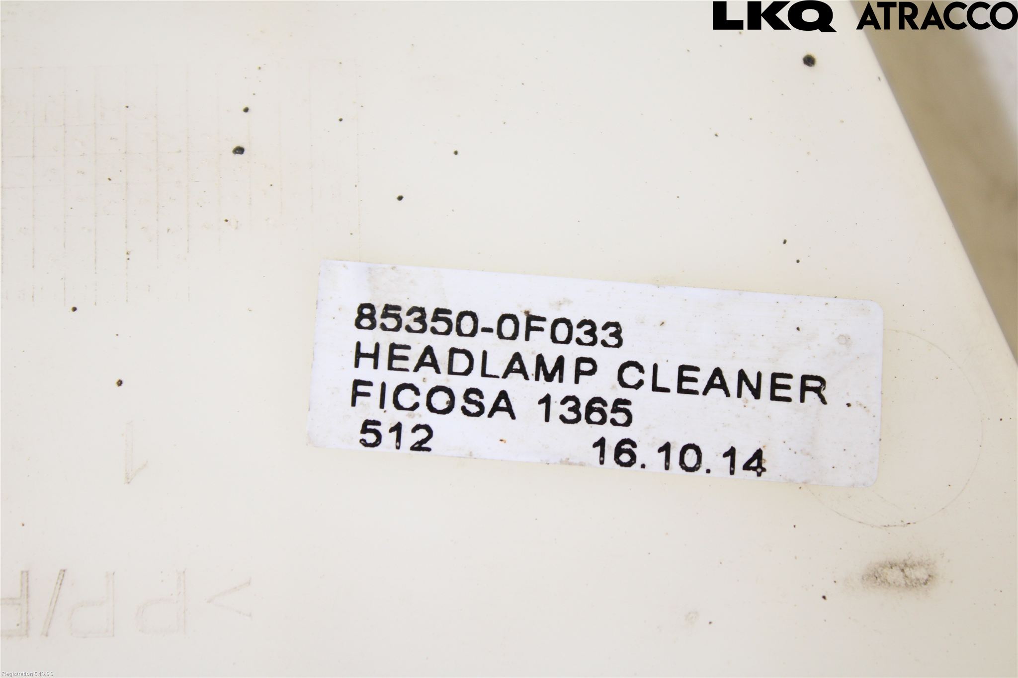 Toyota VERSO 09-18 Spylerbeholder Frontrute-Lykte