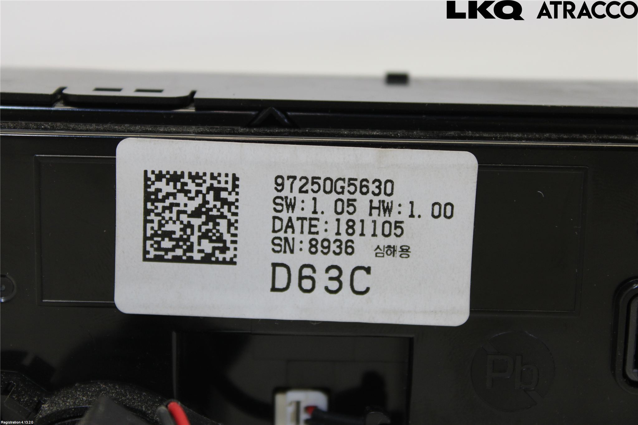 Kia NIRO (DE) 17-22 Varme Ac Betjening-Display