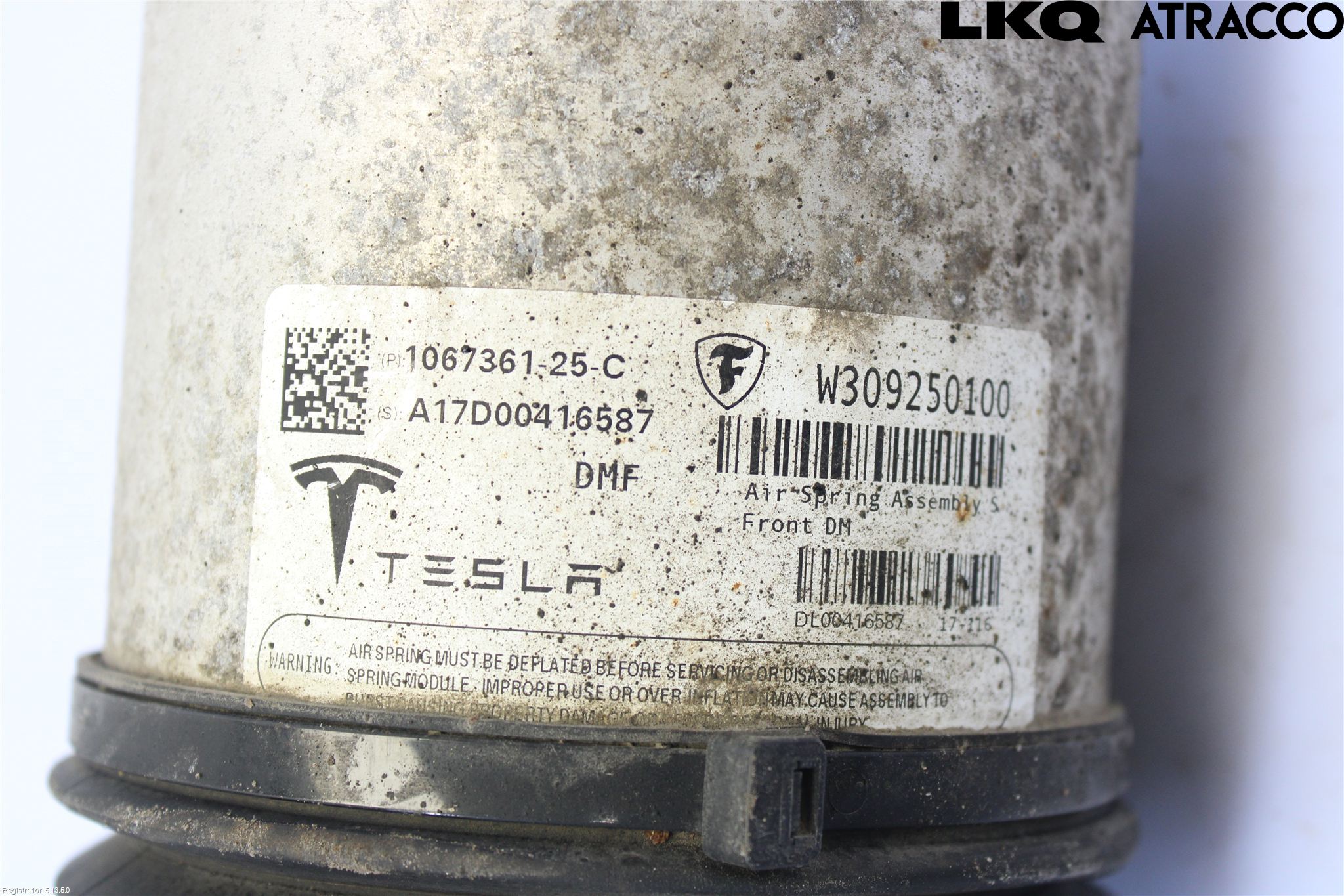 Tesla MODEL S 13- Nivåreg Belg - Luftpute
