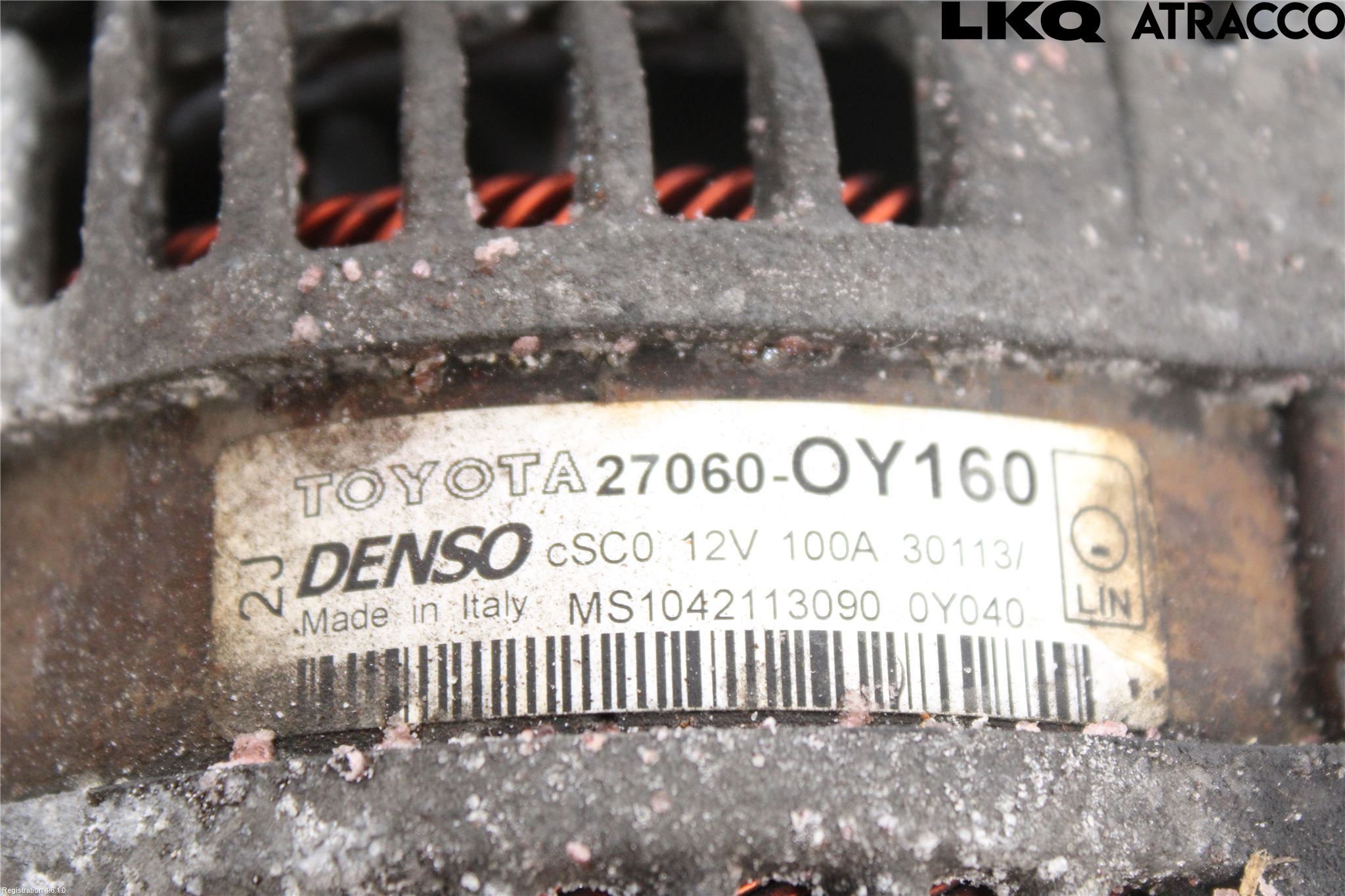 Toyota YARIS XP130 12-14 Dynamo