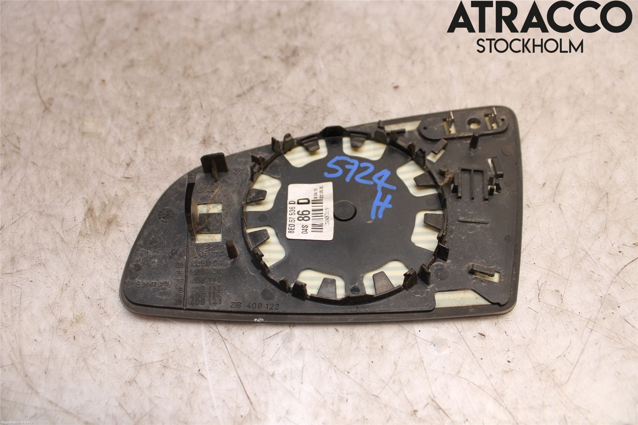 Audi A6/S6     05-11 Speil Glass H