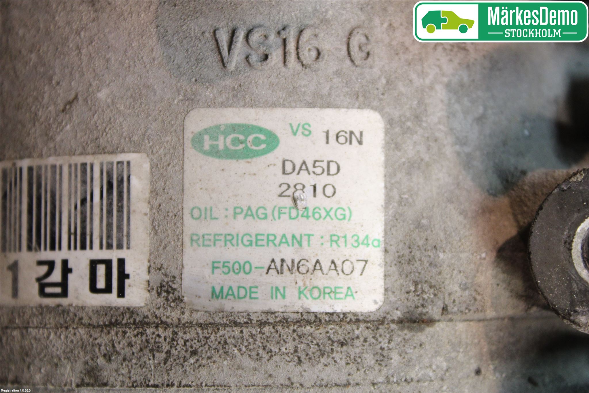 Kia CEED 06-12 Varme Ac Kompressor