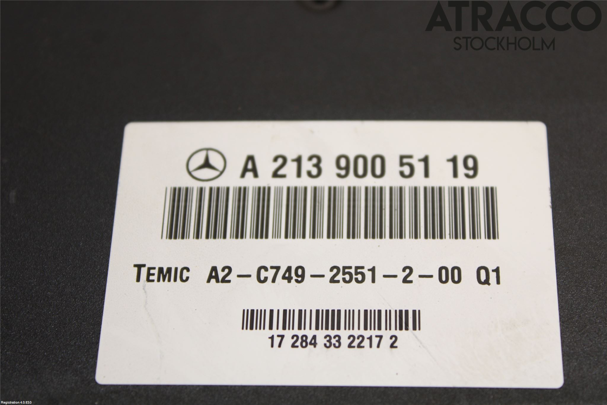 Mercedes-Benz MB E-KLASS (W213) 16-23 Styreenhet Fjæring
