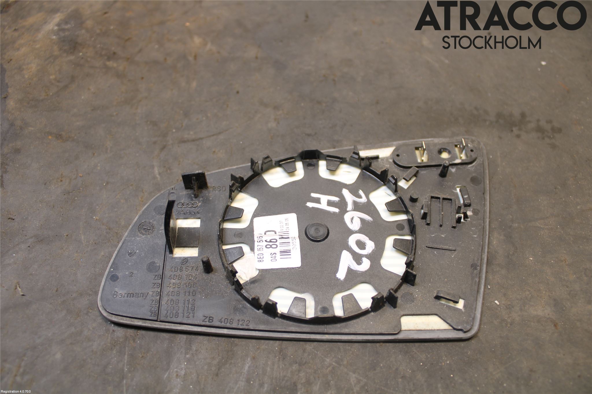 Audi A4/S4 05-07 Speil Glass H