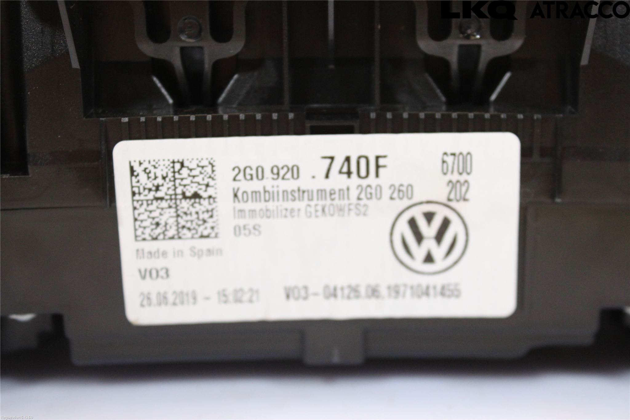 Volkswagen VW POLO VI 18->> Instr Kombinert