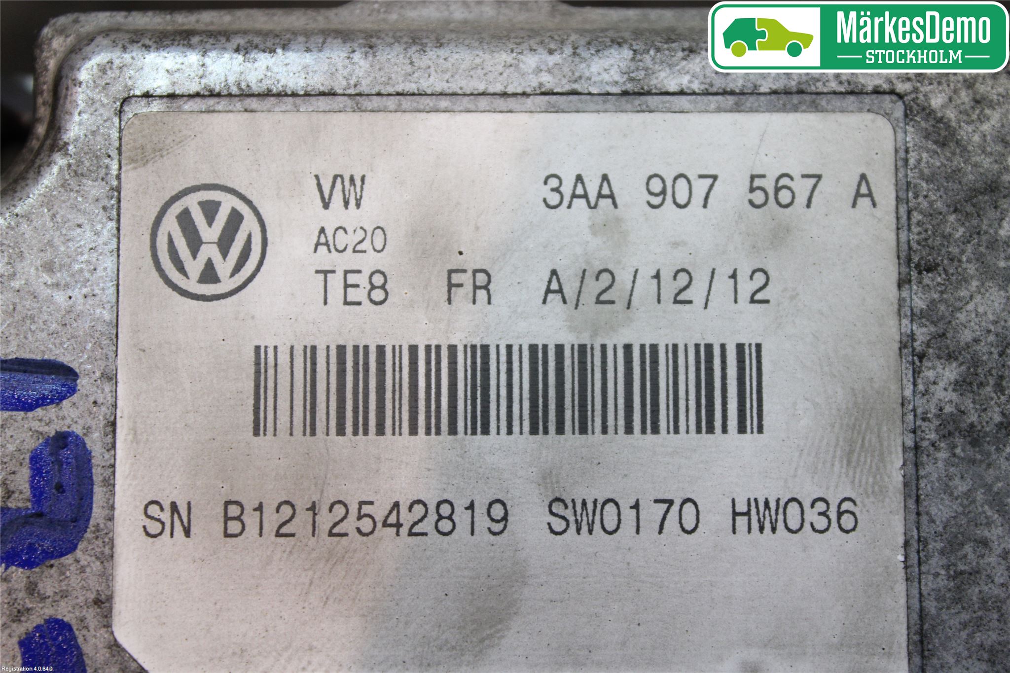 Volkswagen VW PASSAT 11-14 Sensor Fartsbegrensning