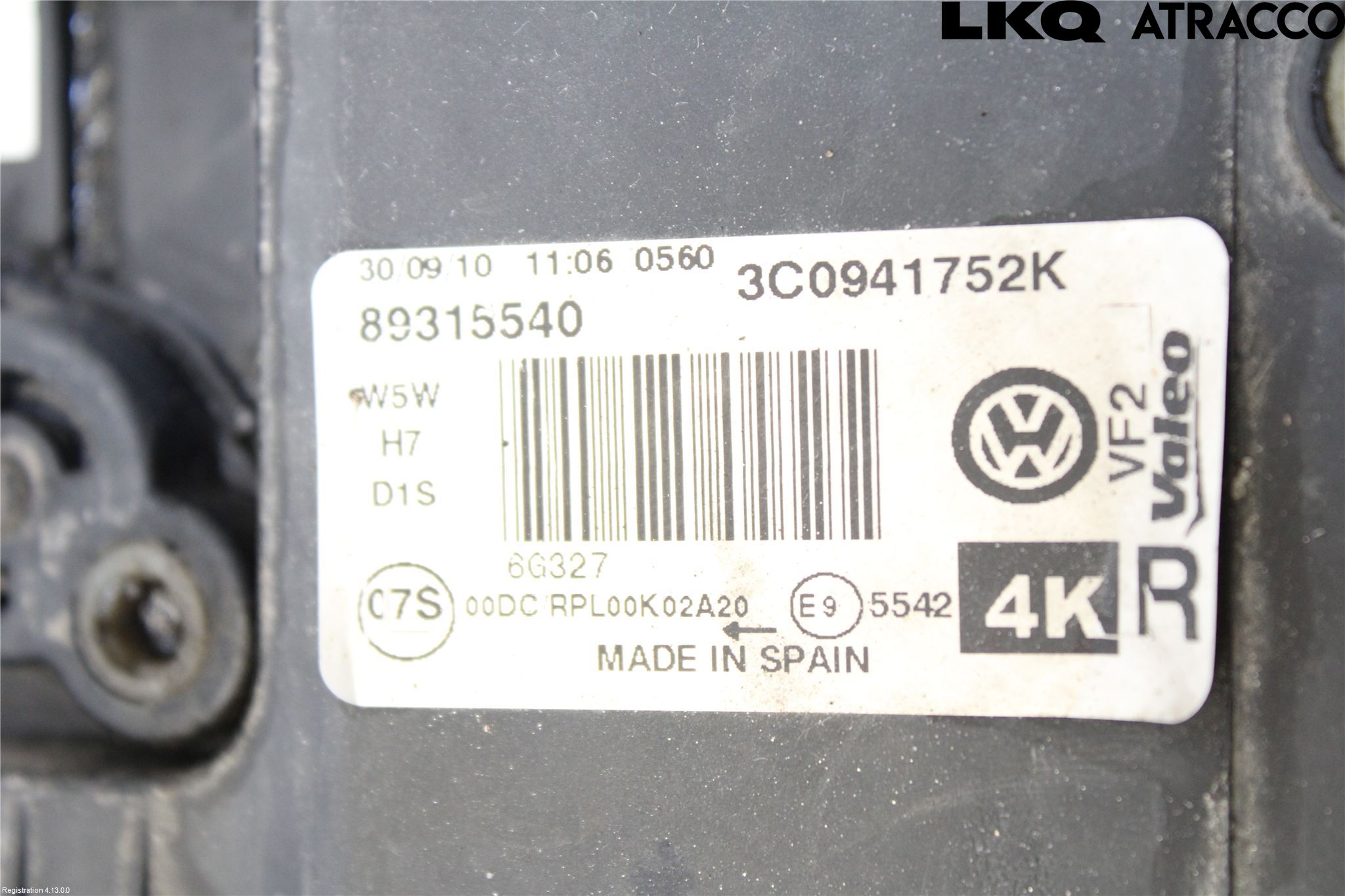 Volkswagen VW PASSAT 05-11 Frontlykt Høyre