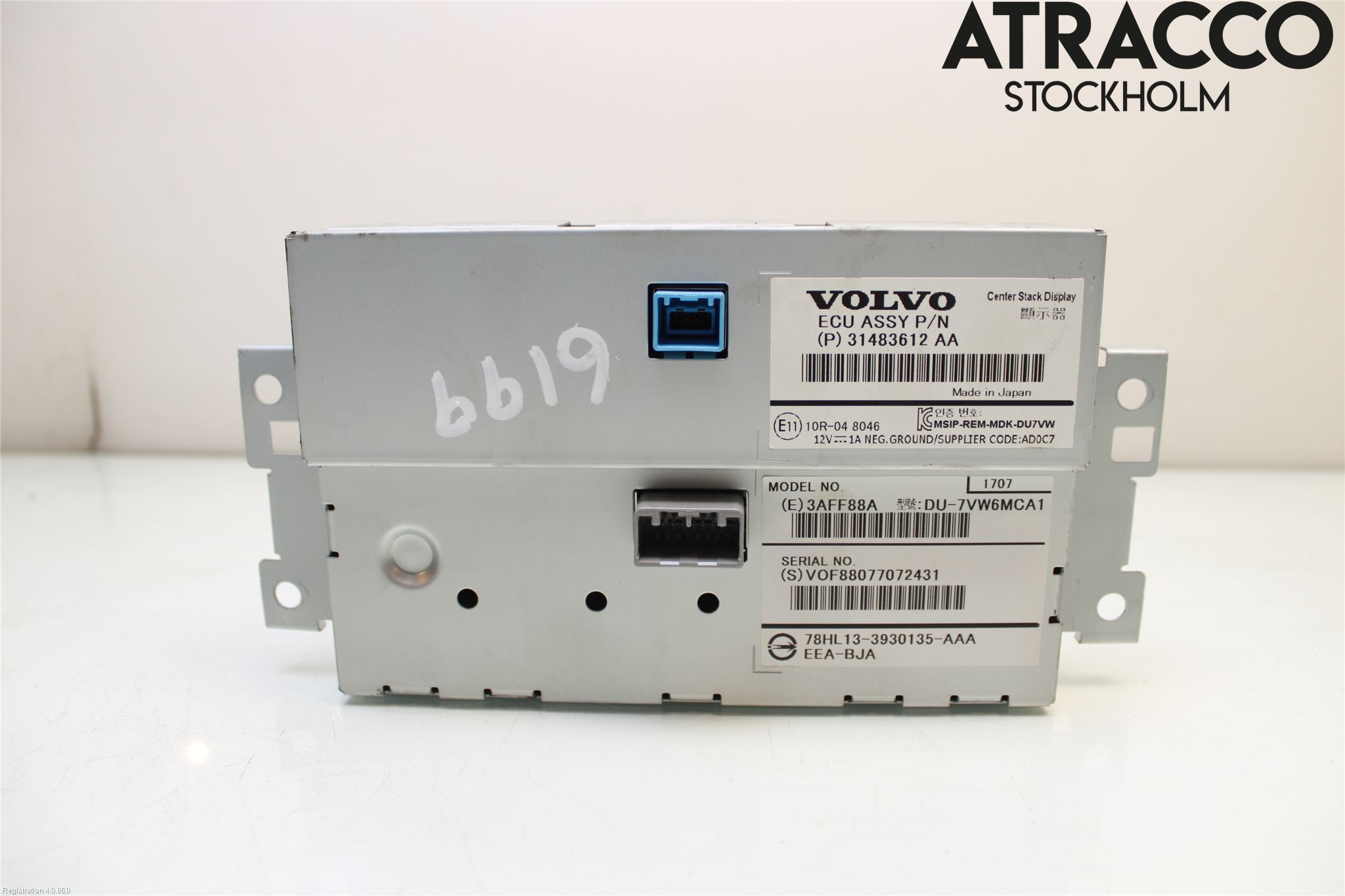 Volvo V60 14-18 Stereo Radio Med Cd