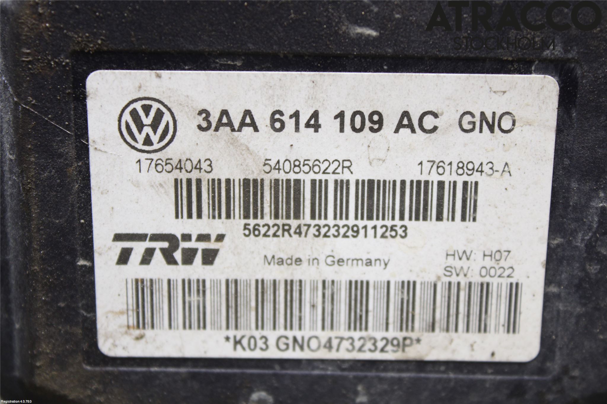 Volkswagen VW PASSAT 11-14 Abs Hydraulikkaggregat