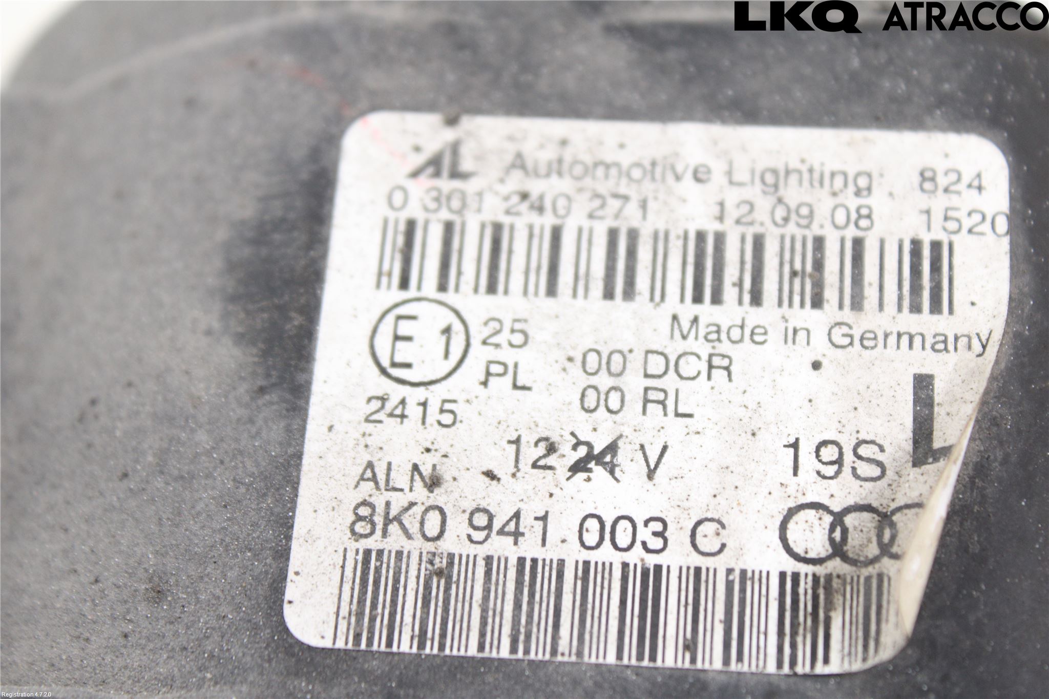 Audi A4/S4 08-11 Frontlykt Venstre