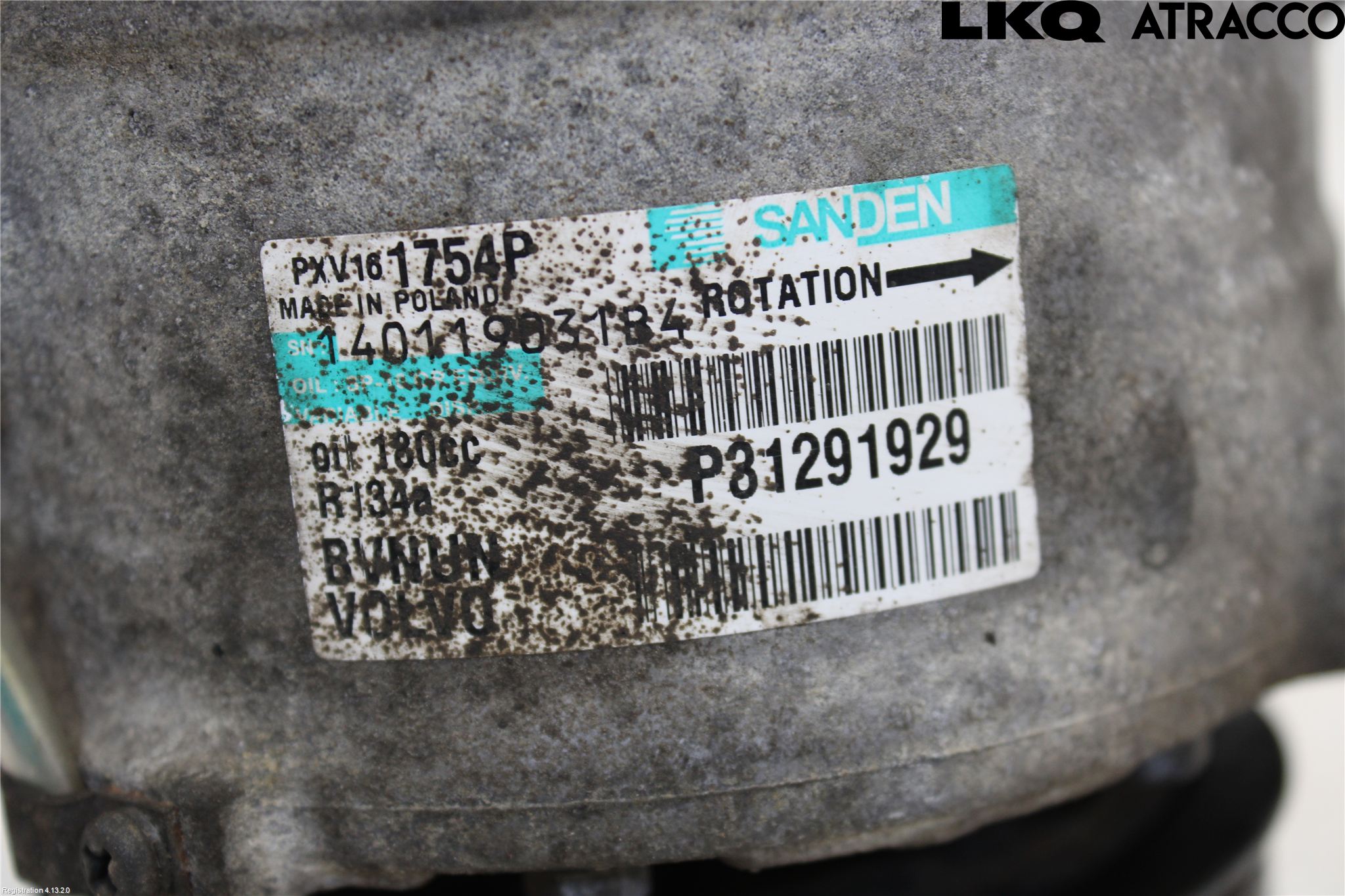 Volvo V50 08-12 Varme Ac Kompressor