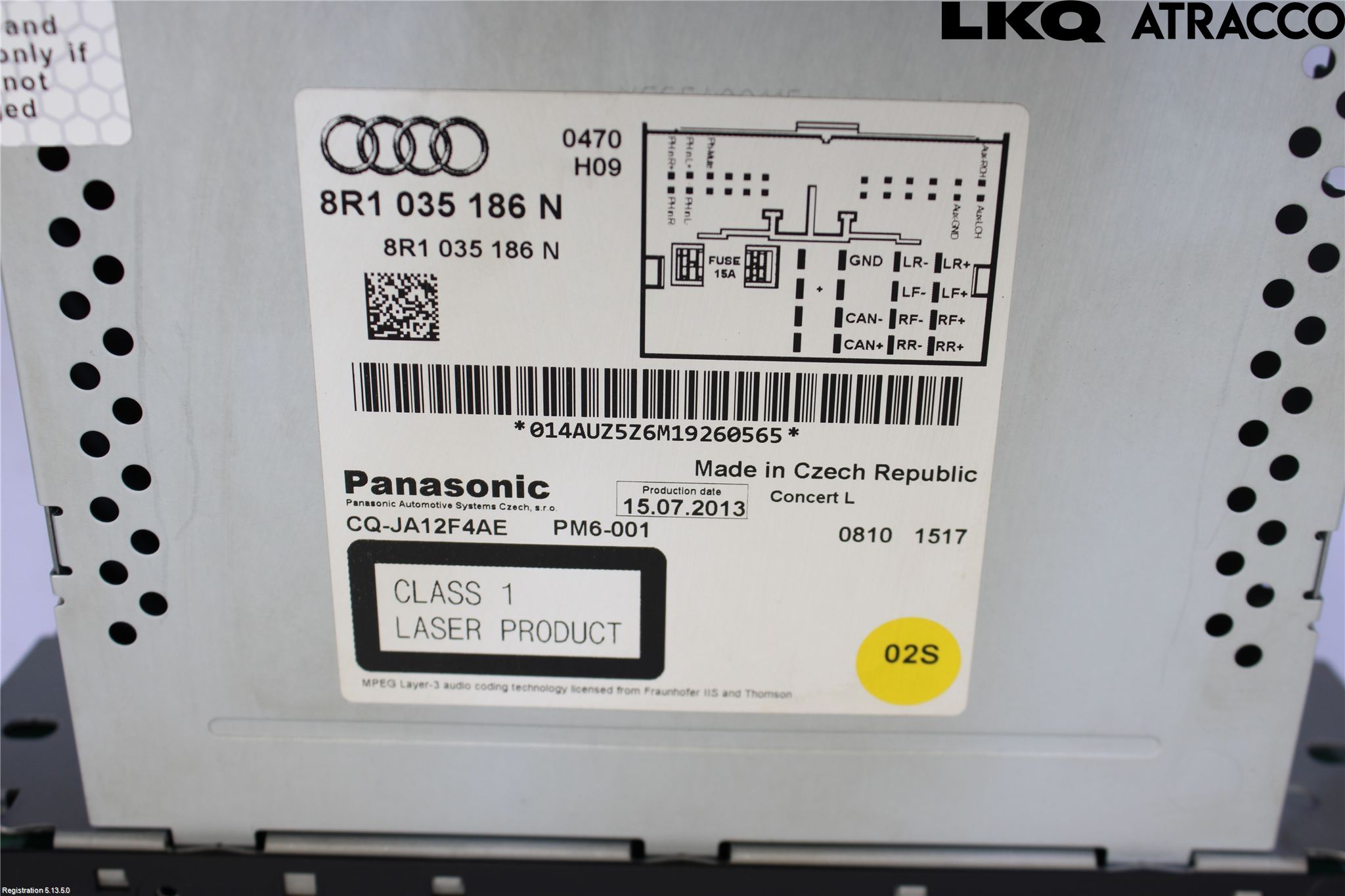 Audi A5 07-16 Stereo Radio Med Cd