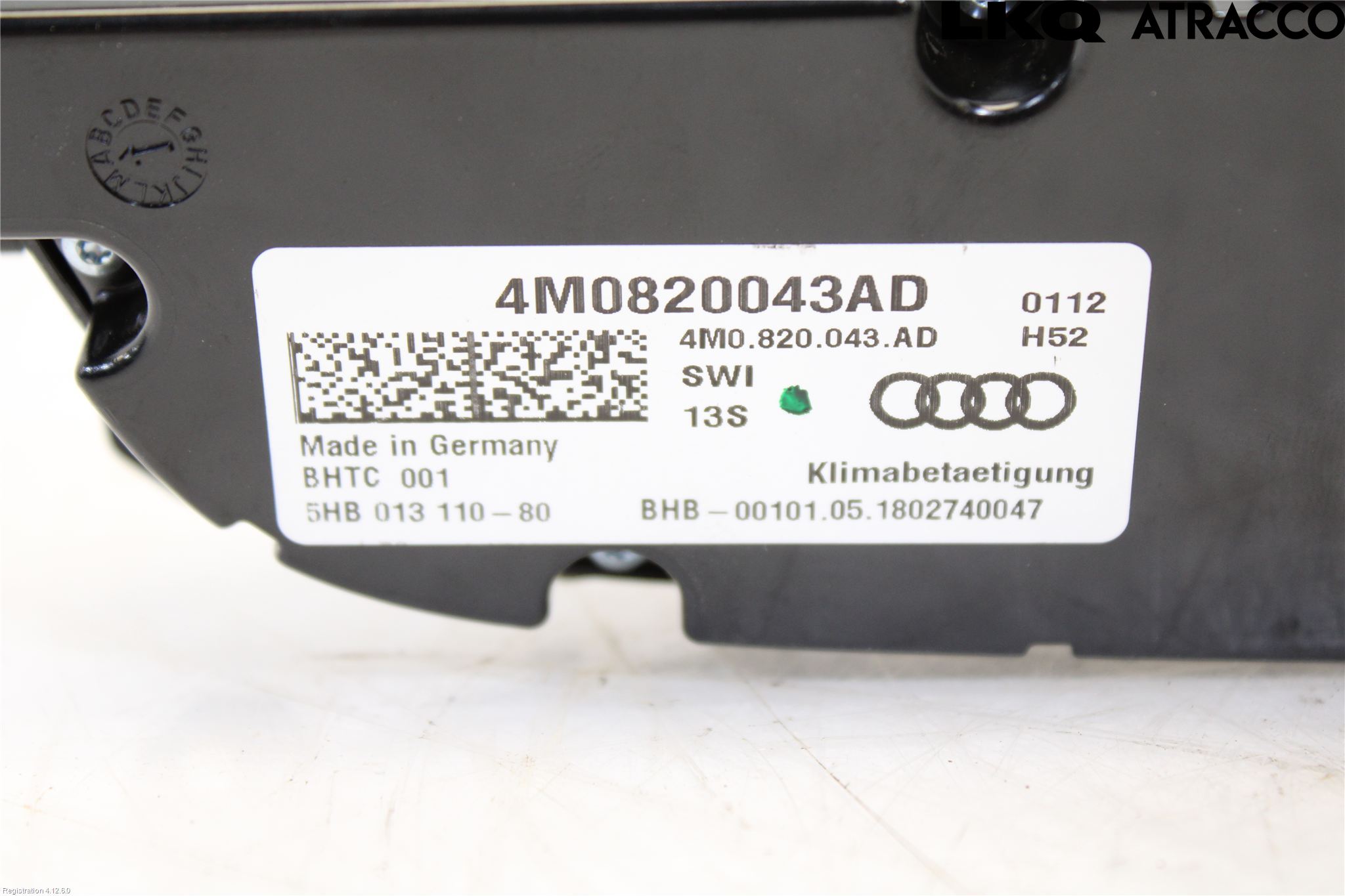 Audi Q7/SQ7 Varme Ac Betjening-Display