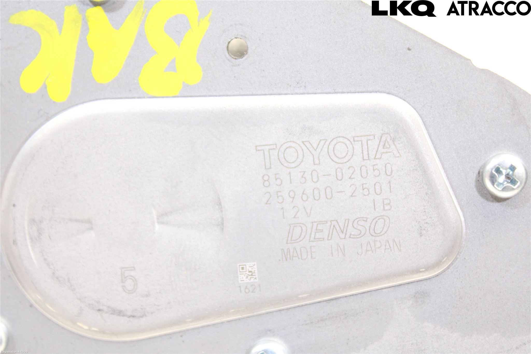 Toyota AURIS 13-19 Viskermotor Bakluke