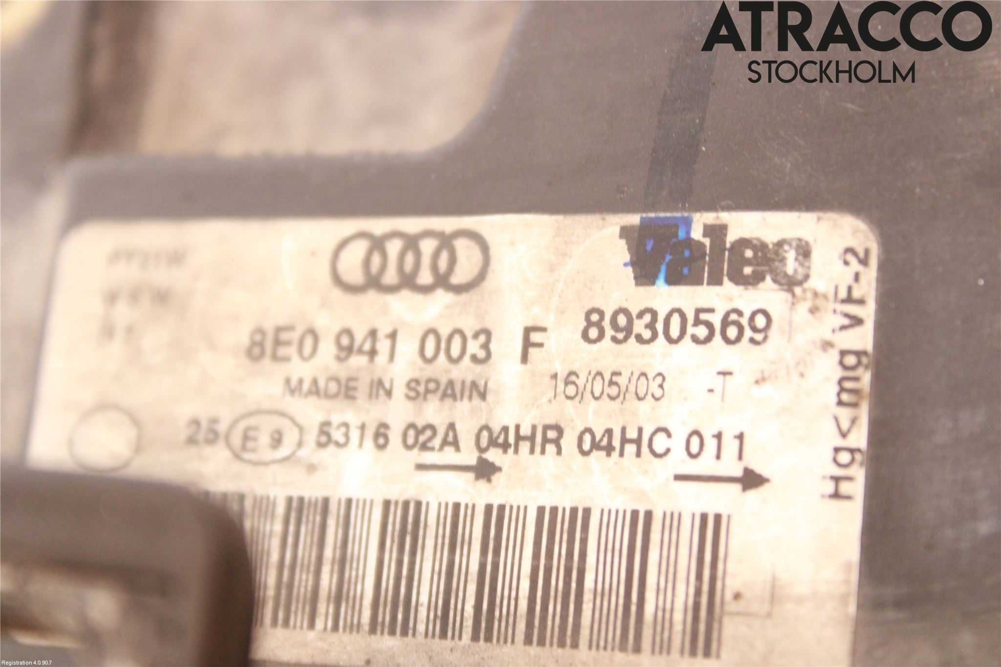 Audi A4/S4 01-05 Frontlykt Venstre