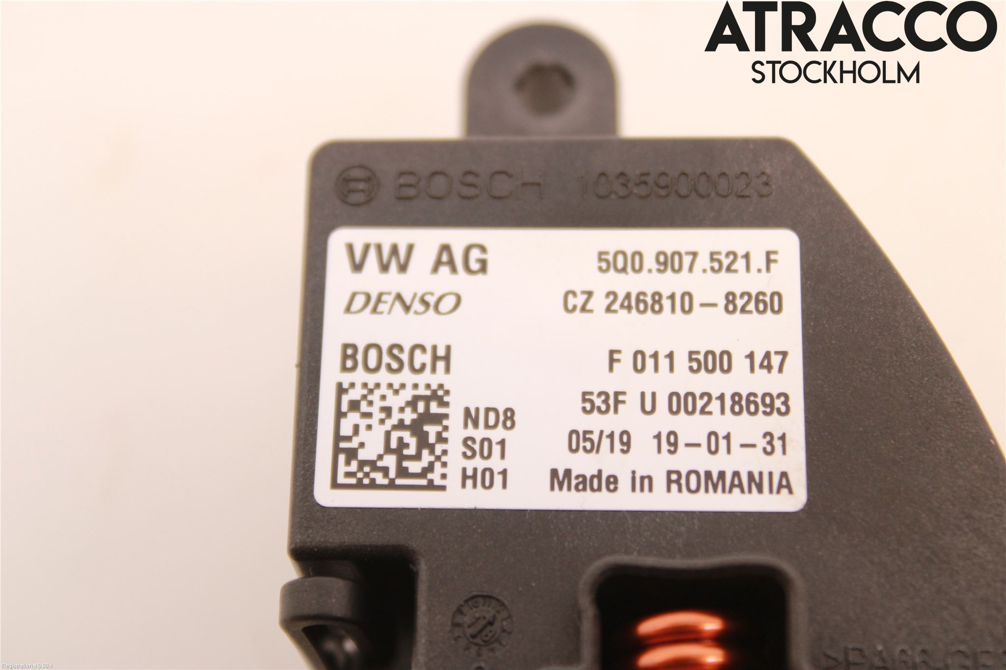 Volkswagen VW PASSAT 15-19 Varmeapparat Viftemotstand