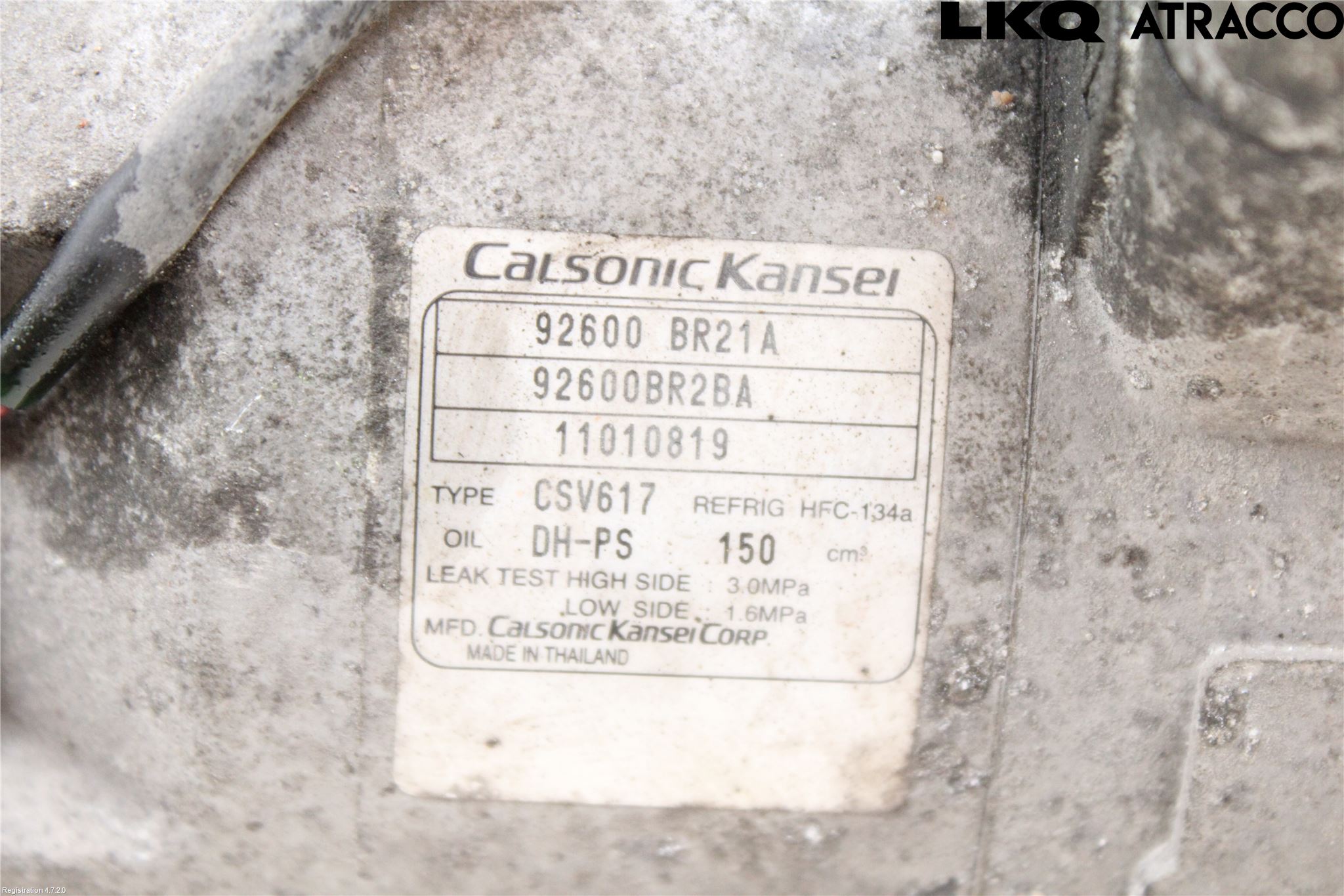 Nissan QASHQAI+2  10-14 Varme Ac Kompressor
