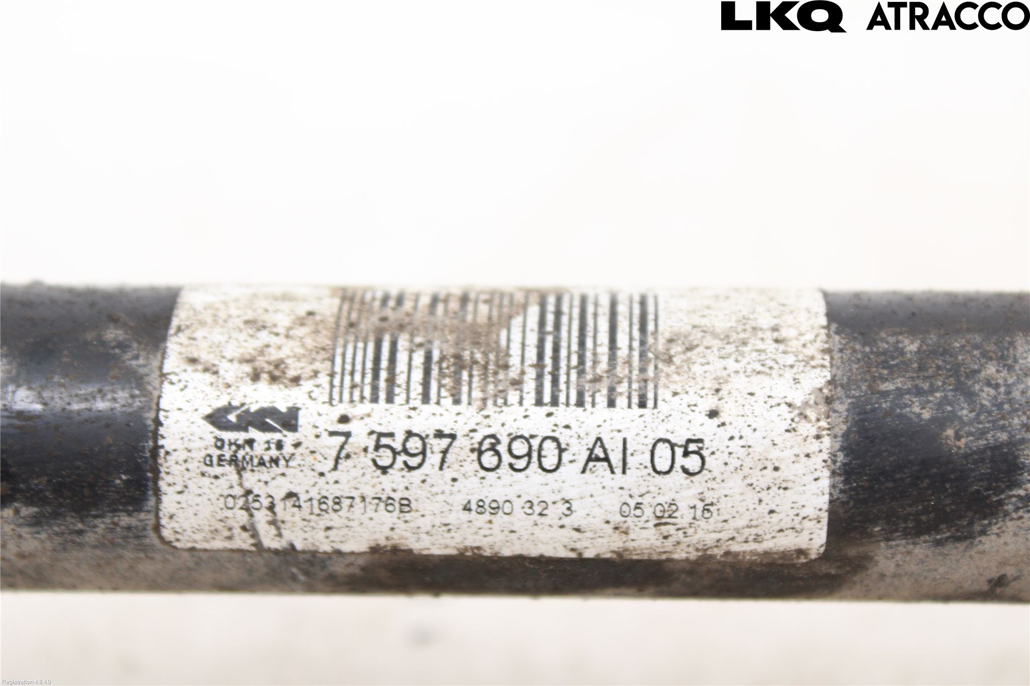 BMW 3 F30/F31/F80 12-19 Drivaksel Bak Kompl Høyre