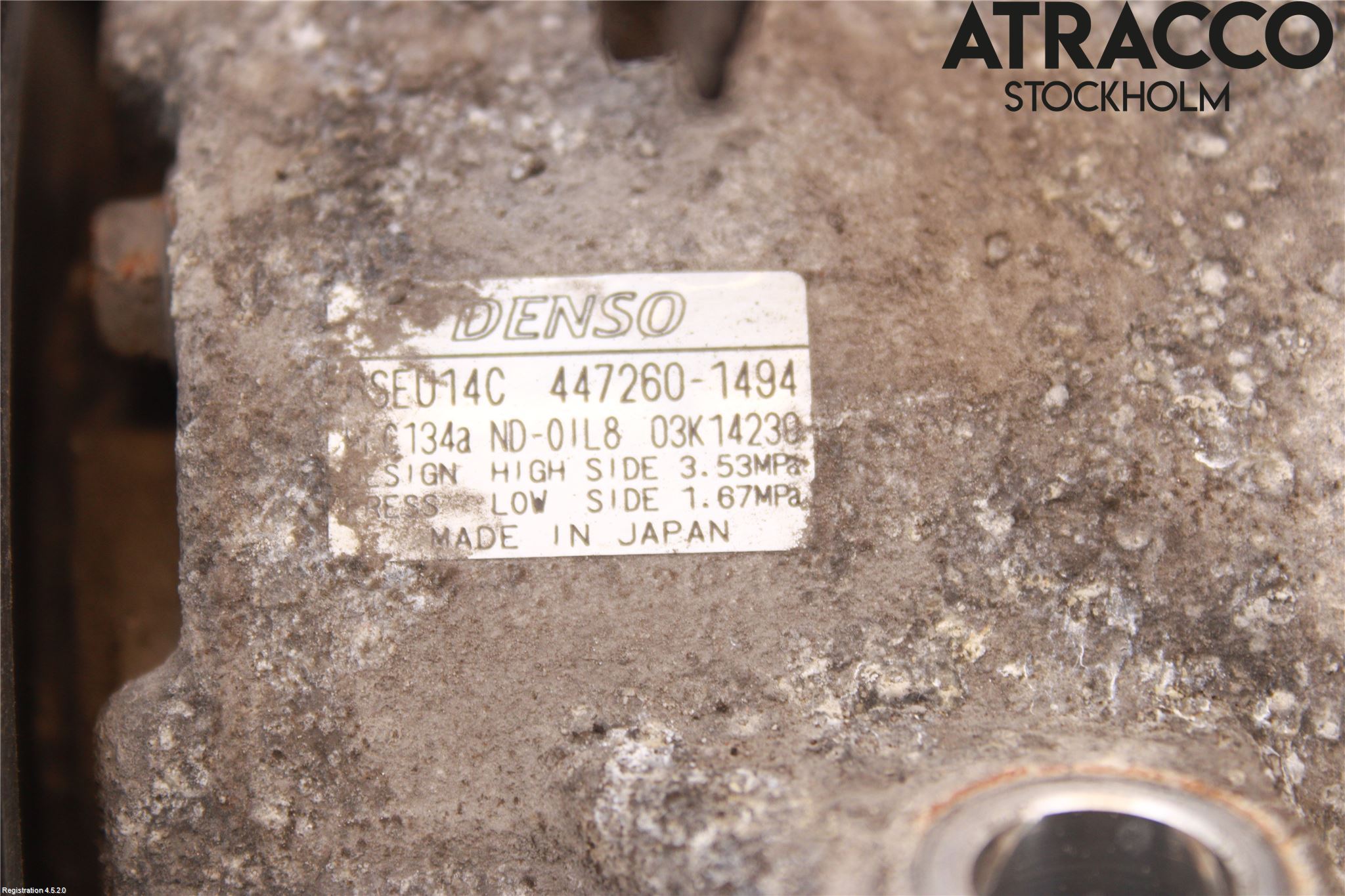 Toyota COROLLA 08-12 Varme Ac Kompressor