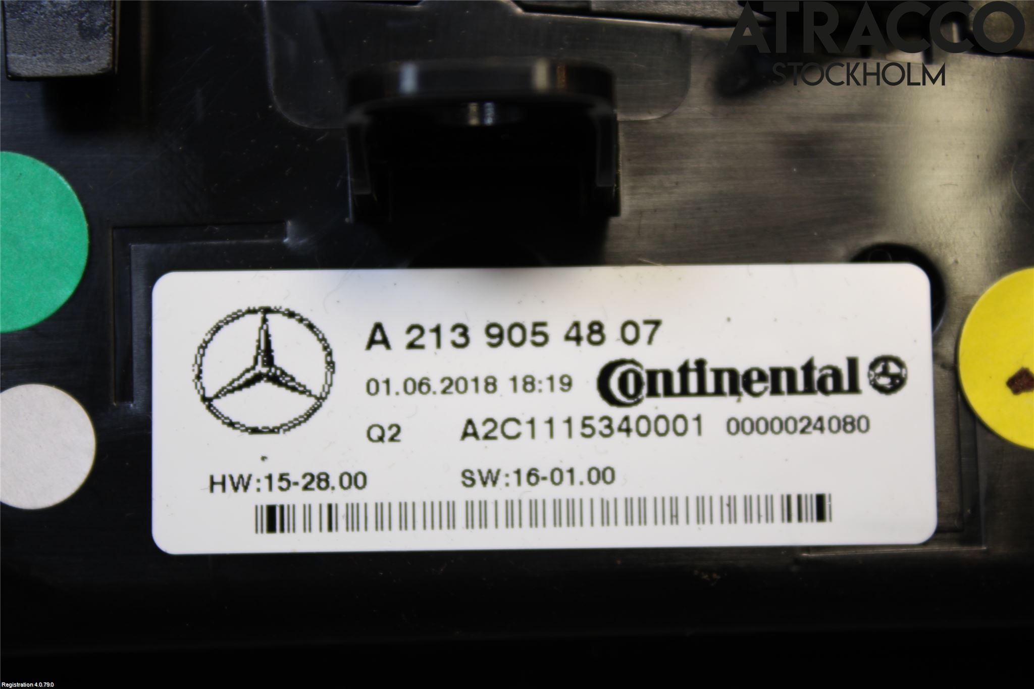 Mercedes-Benz MB E-KLASS (W213) 16-23 Varme Ac Betjening-Display