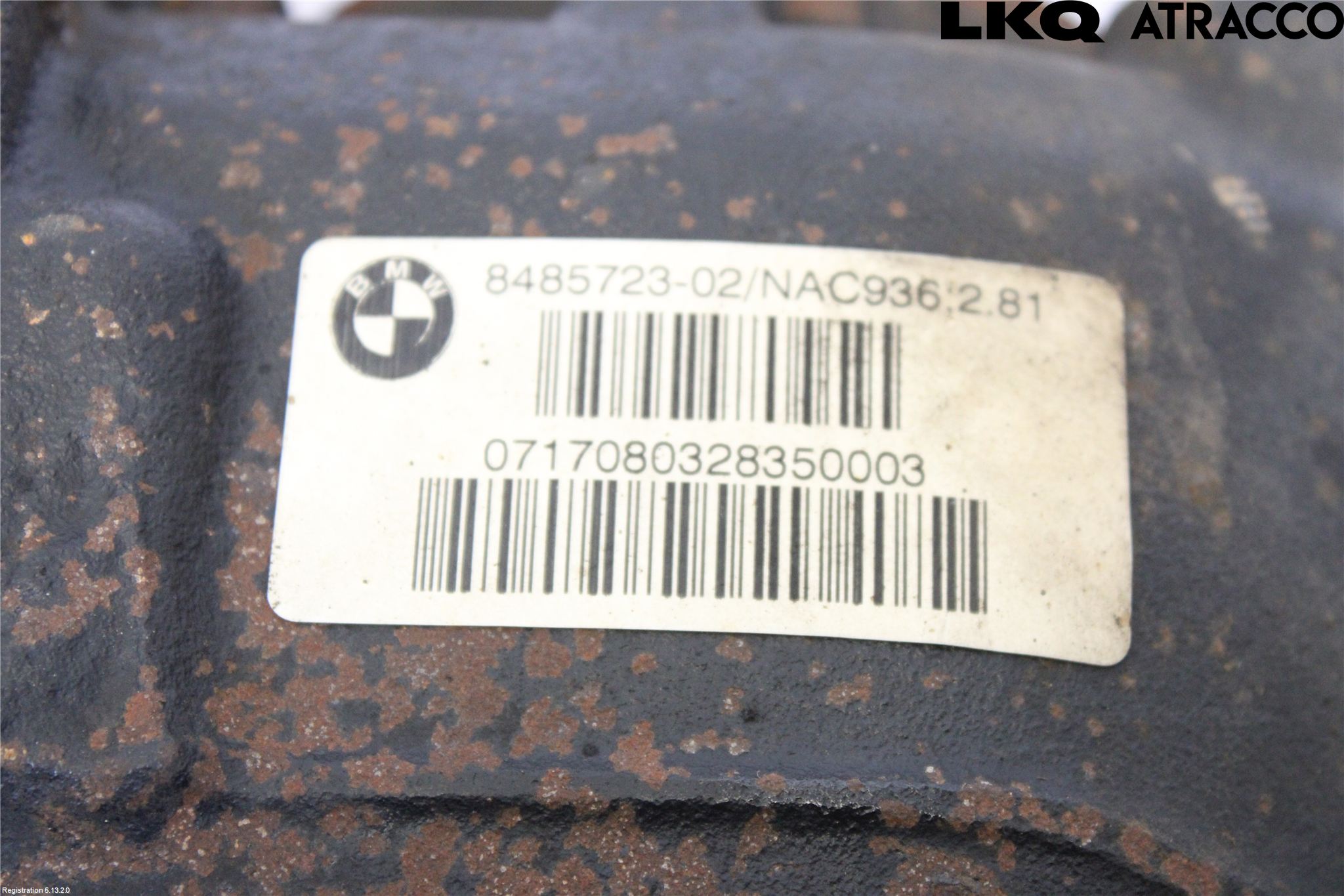 BMW 1 F20/F21 11-19 Bakaksel Kardang Bak -Diff