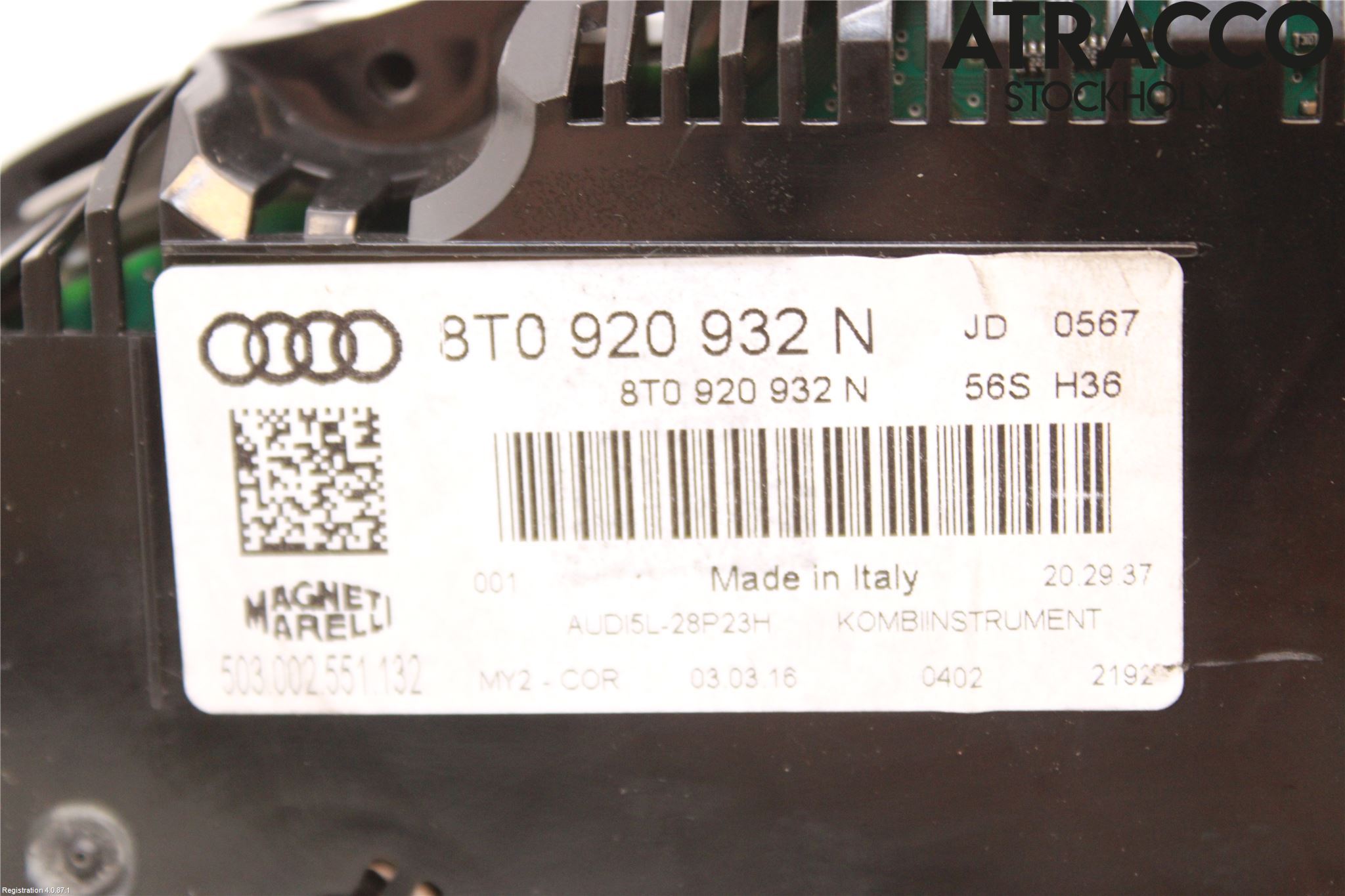 Audi A5 07-16 Instr Kombinert