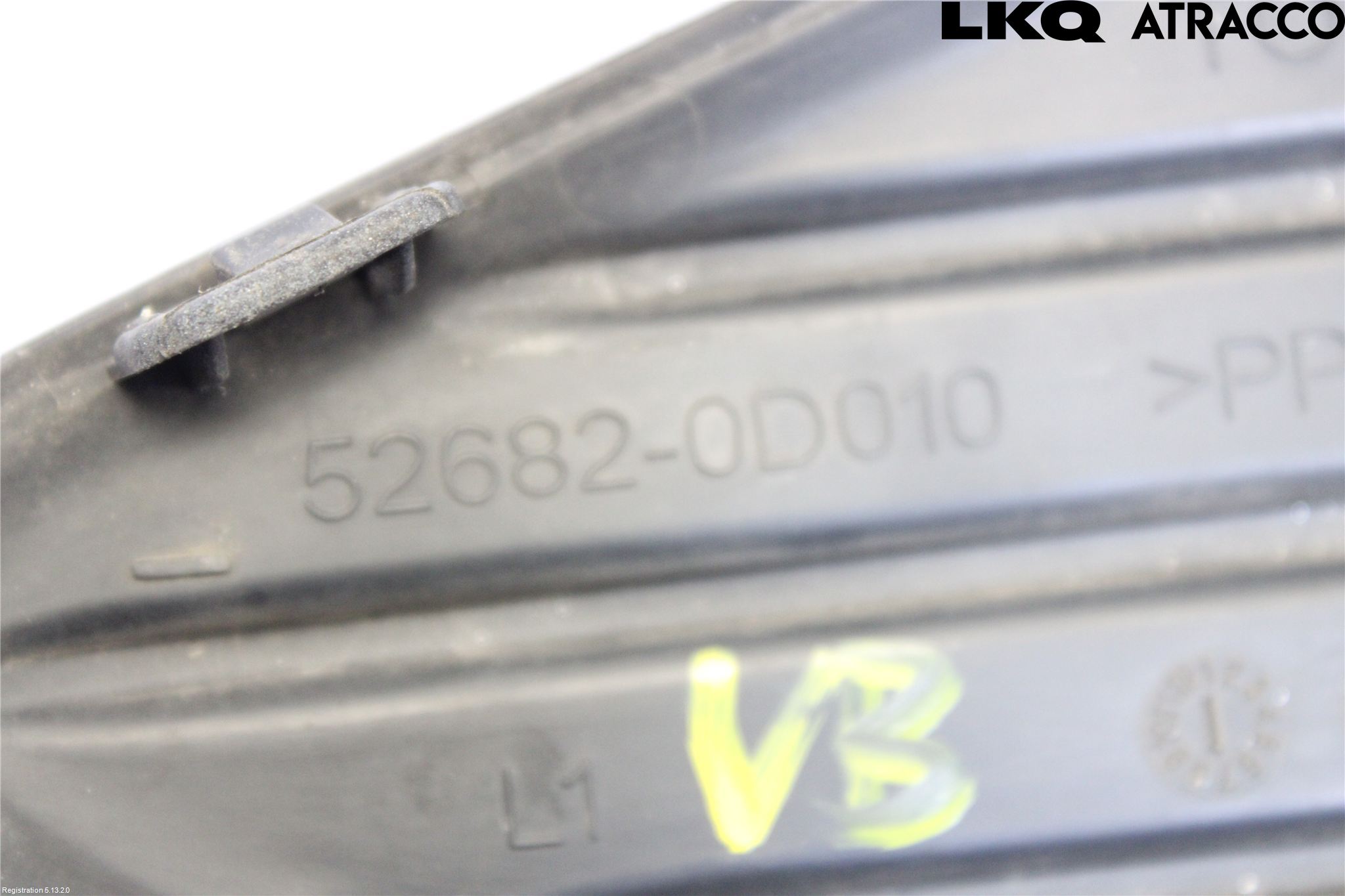Toyota YARIS XP130 15-20 Støtfanger Bak Hjørne Venstre