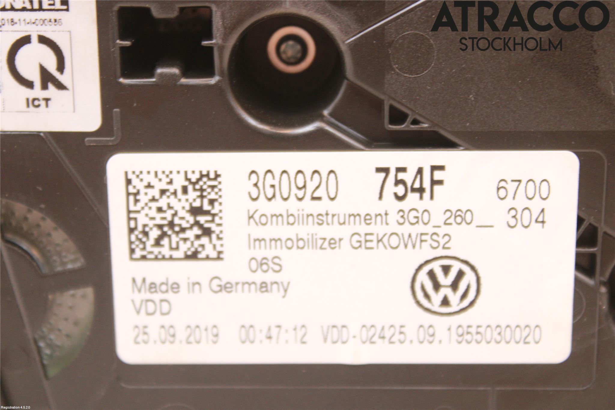 Volkswagen VW PASSAT 20-24 Instr Kombinert