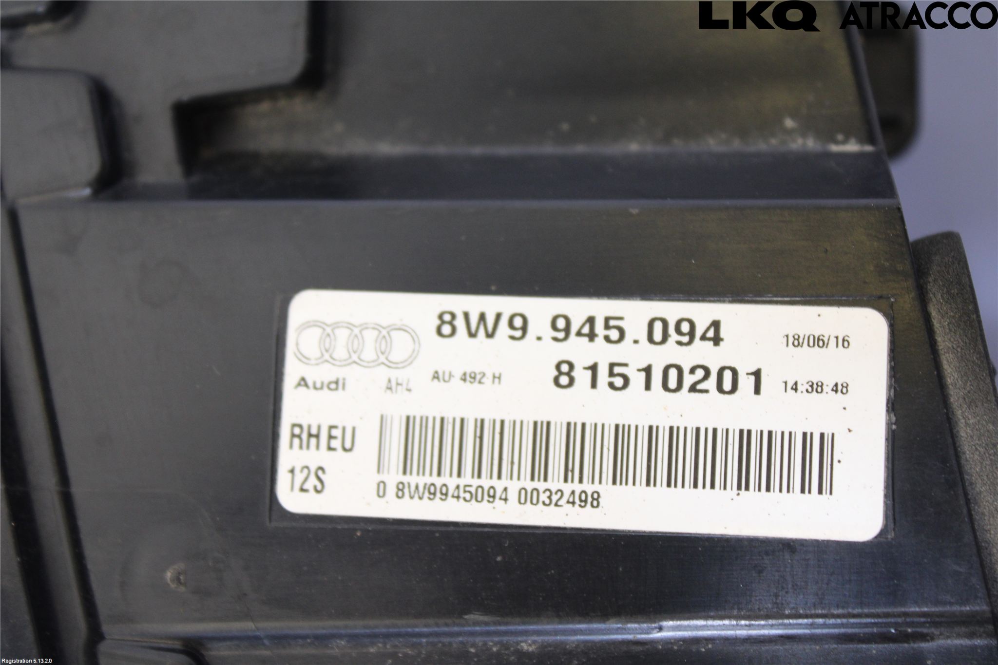 Audi A4/S4 B9 16-19 Baklykt Høyre  På Luke(Indre)
